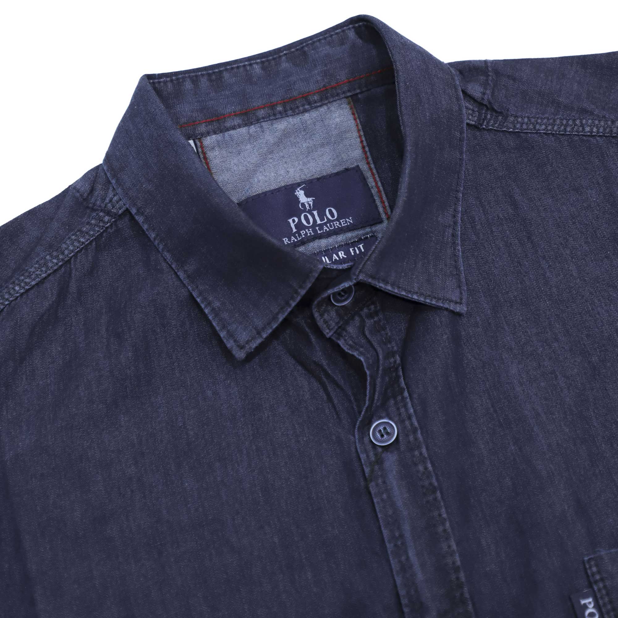 پیراهن جین آستین بلند سایز بزرگ مردانه تن کوک مدل 130193