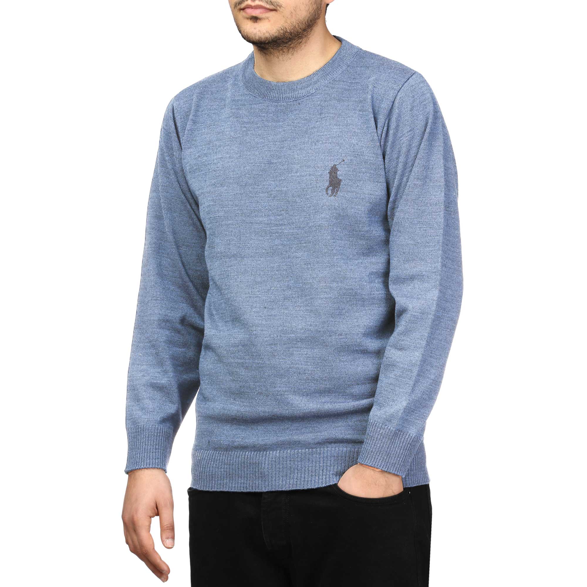 پلیور بافت یقه گرد مردانه مدل 6598520