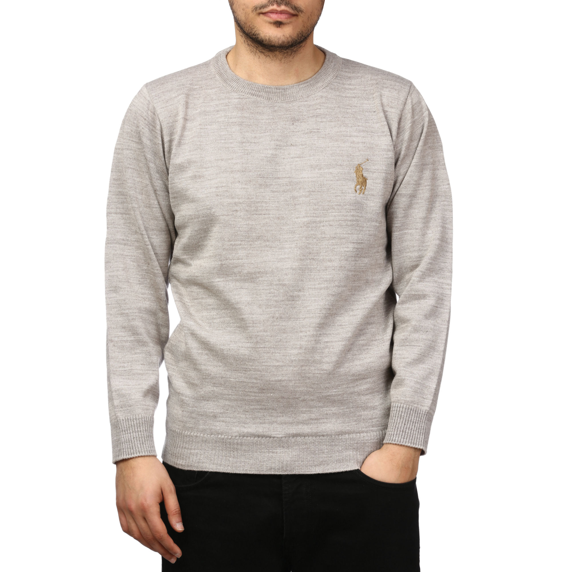 پلیور بافت یقه گرد مردانه مدل 6598514