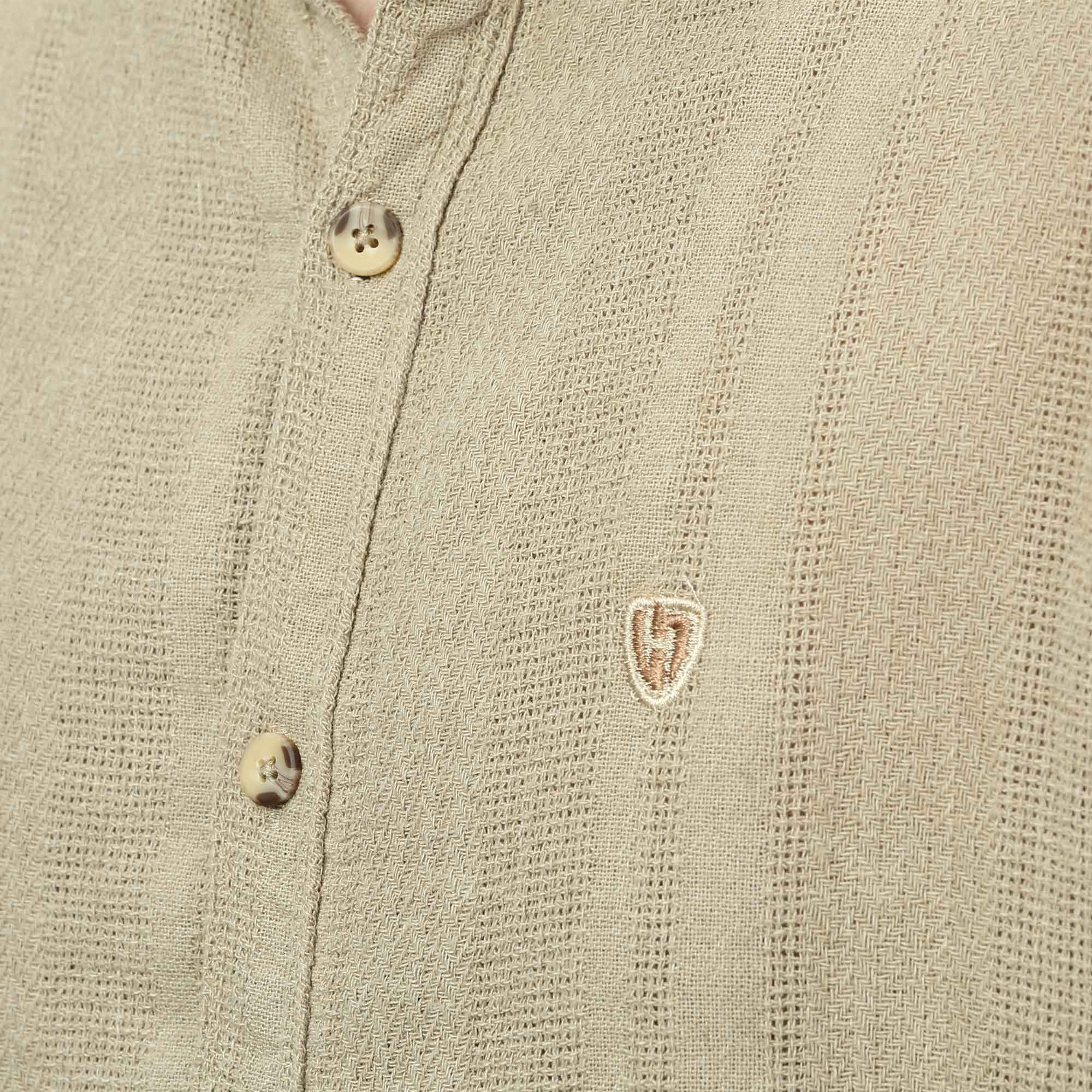 پیراهن آستین بلند کنفی مردانه مدل 61011037