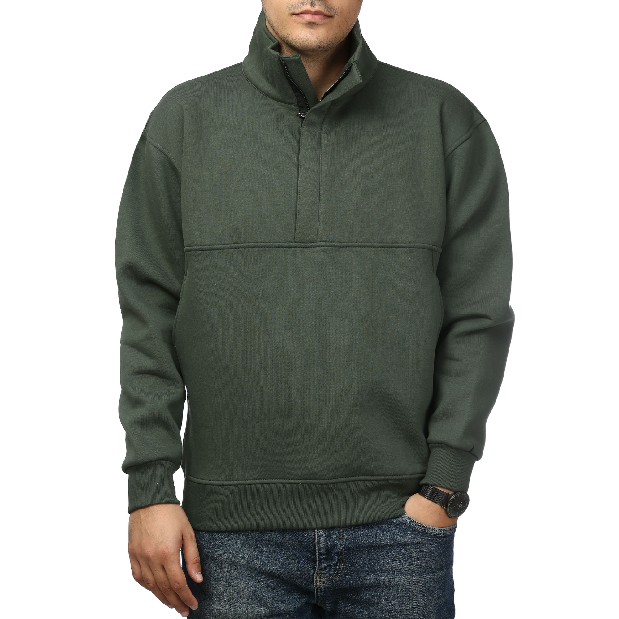 پلیور دورس نیم زیپ مردانه آرشید مدل 5196512