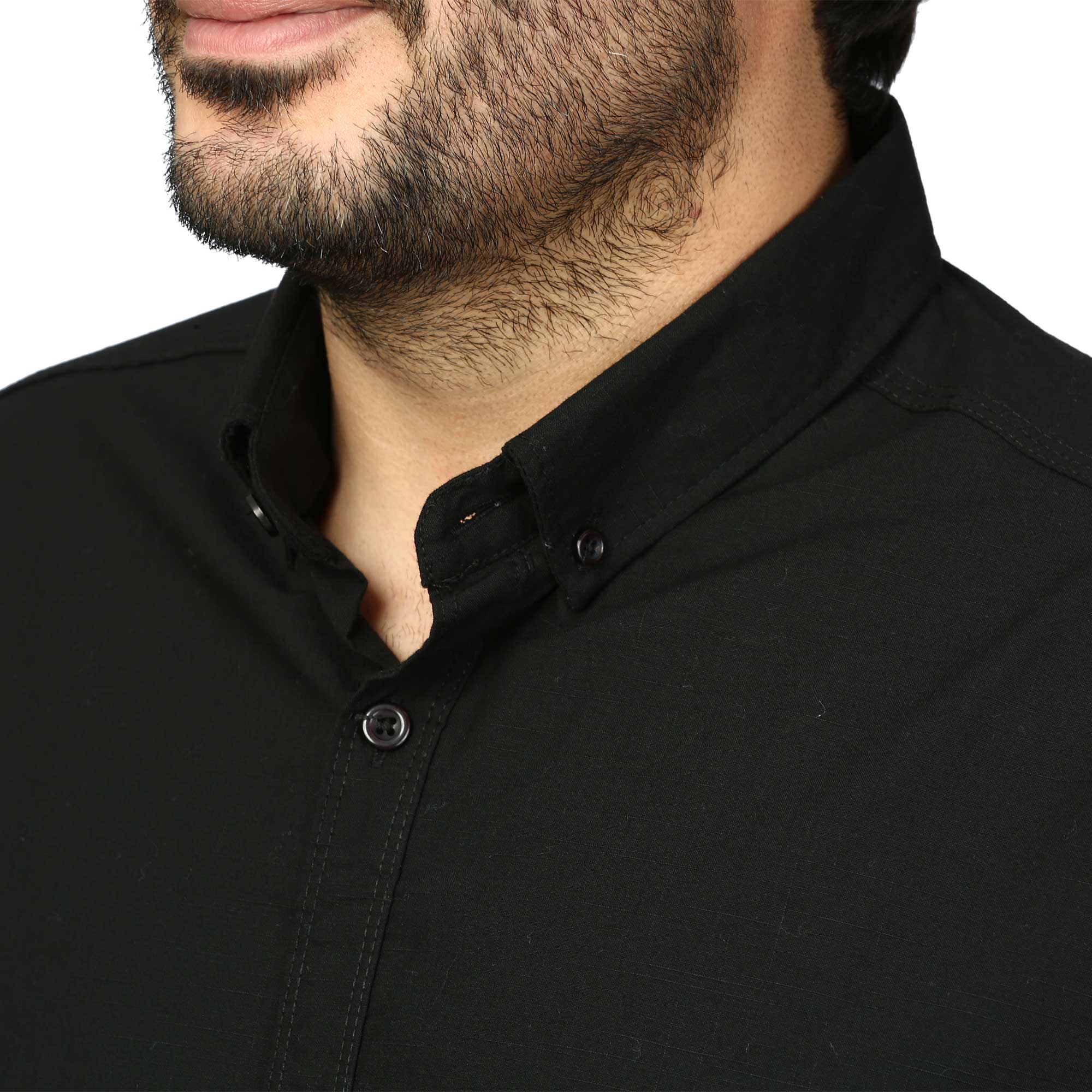 پیراهن آستین بلند لینن مردانه مدل 6105912