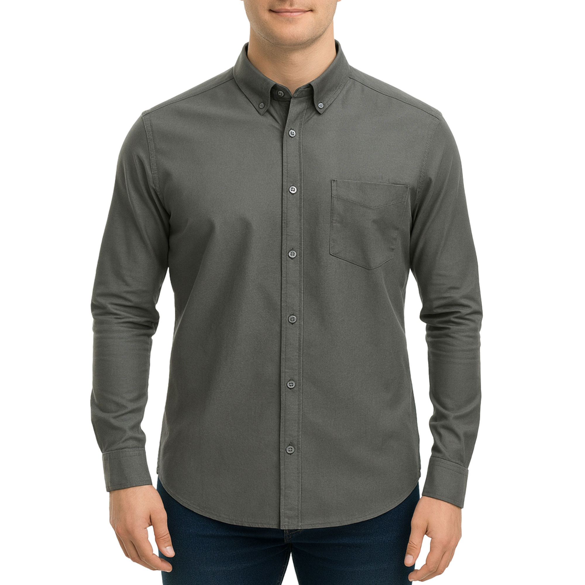 پیراهن آستین بلند ساده مردانه برندمد مدل 1420292