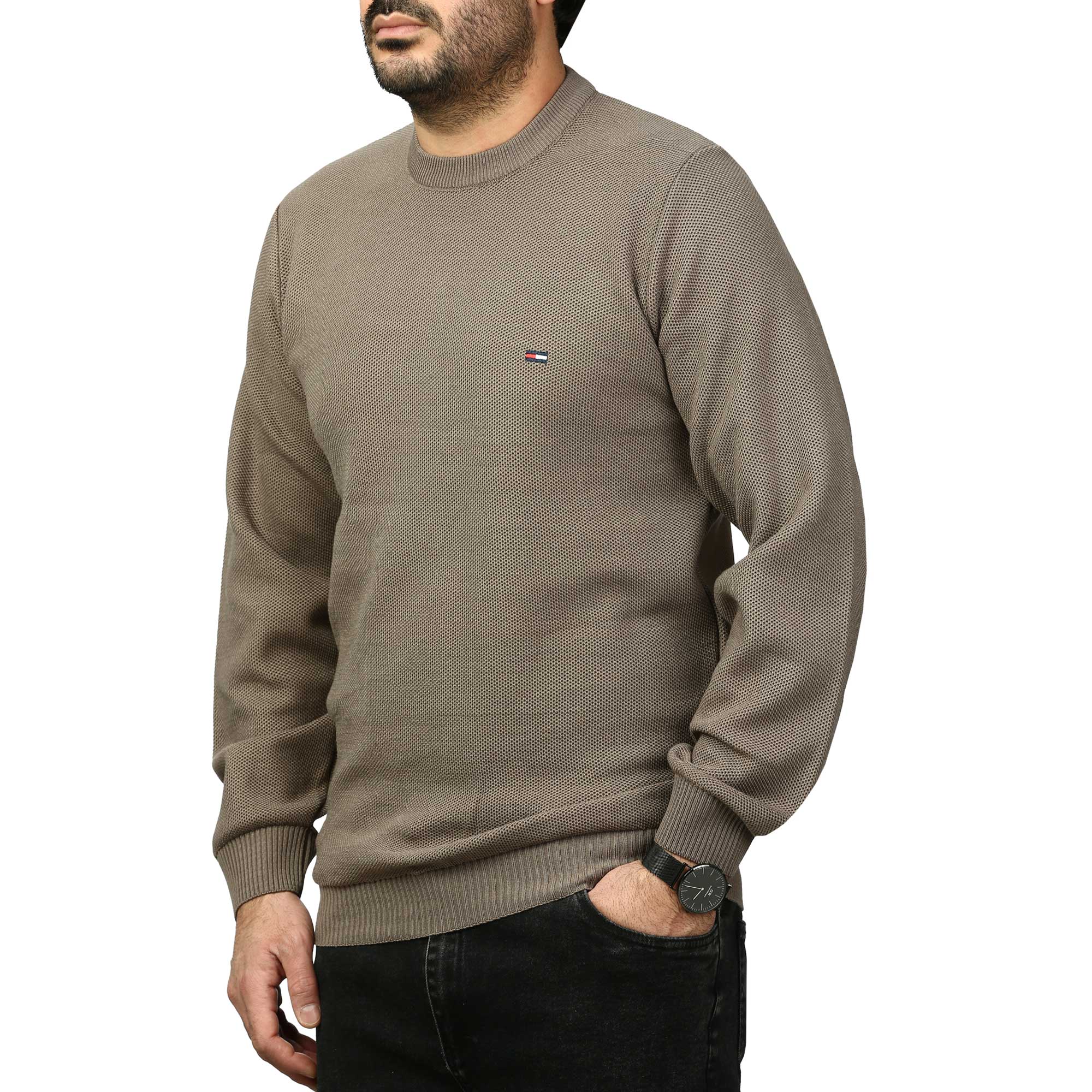 پلیور بافت فندقی مردانه مدل 659853