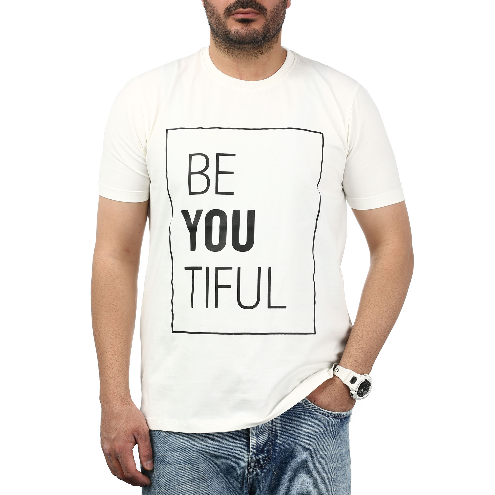 تیشرت آستین کوتاه چاپی مردانه سیزر مدل 155118149