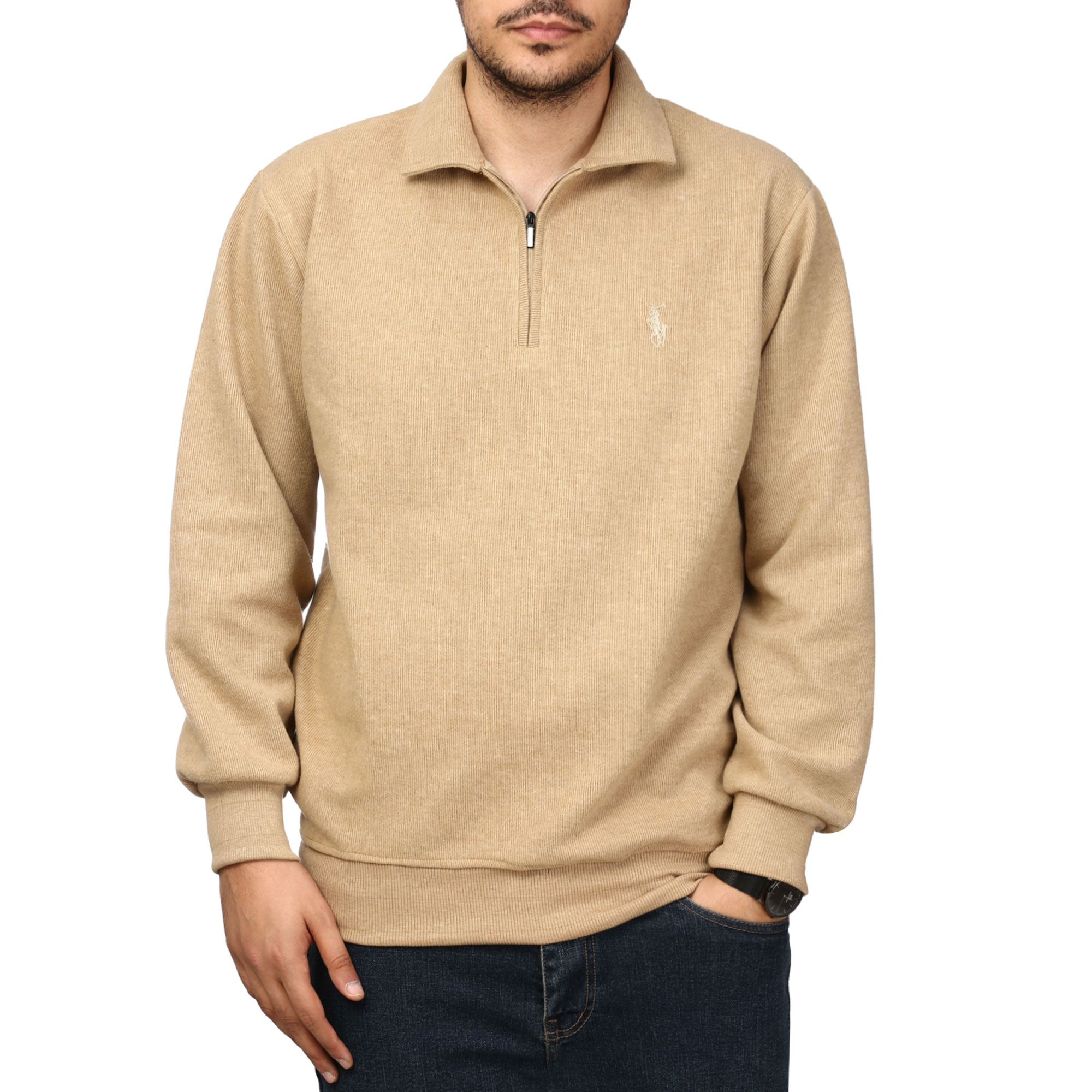 پلیور سلانیک نیم زیپ مردانه مدل 619153