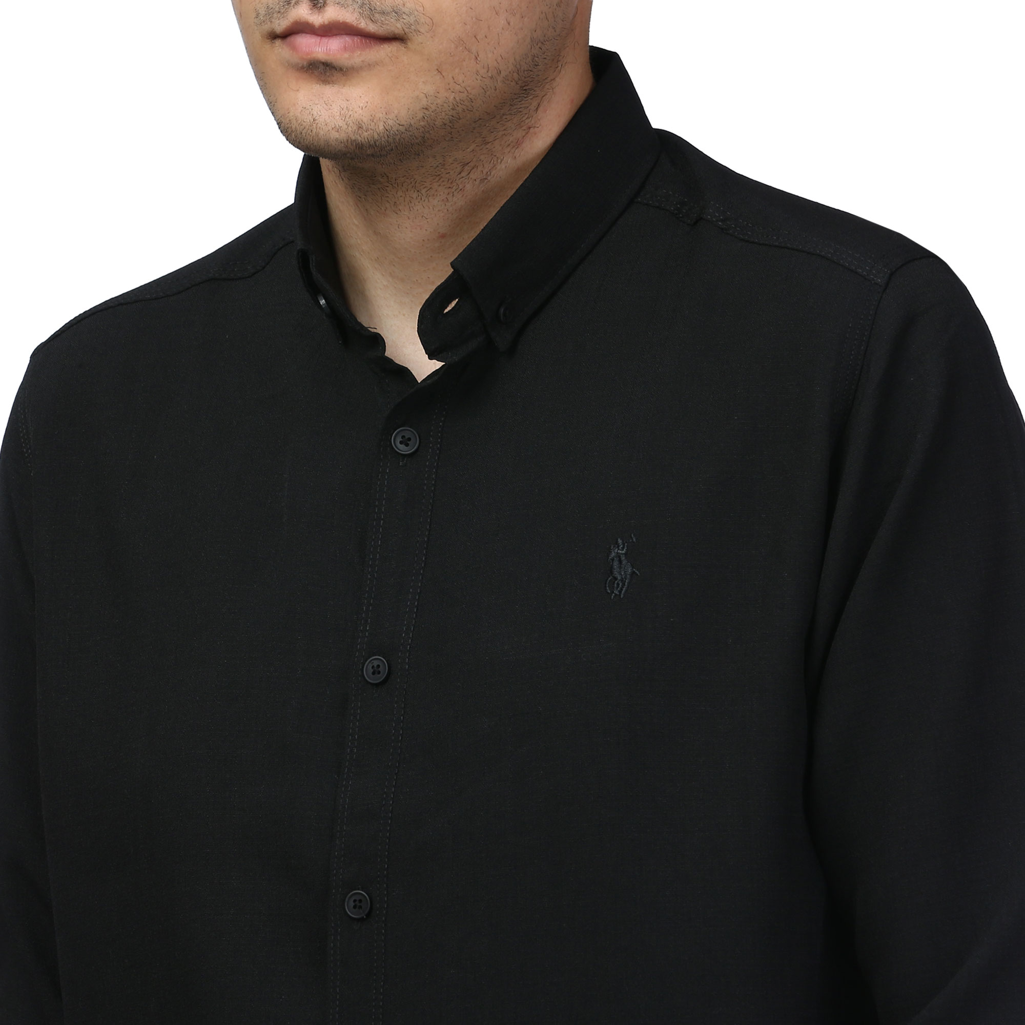 پیراهن آستین بلند لینن مردانه برند مد مدل 1410591