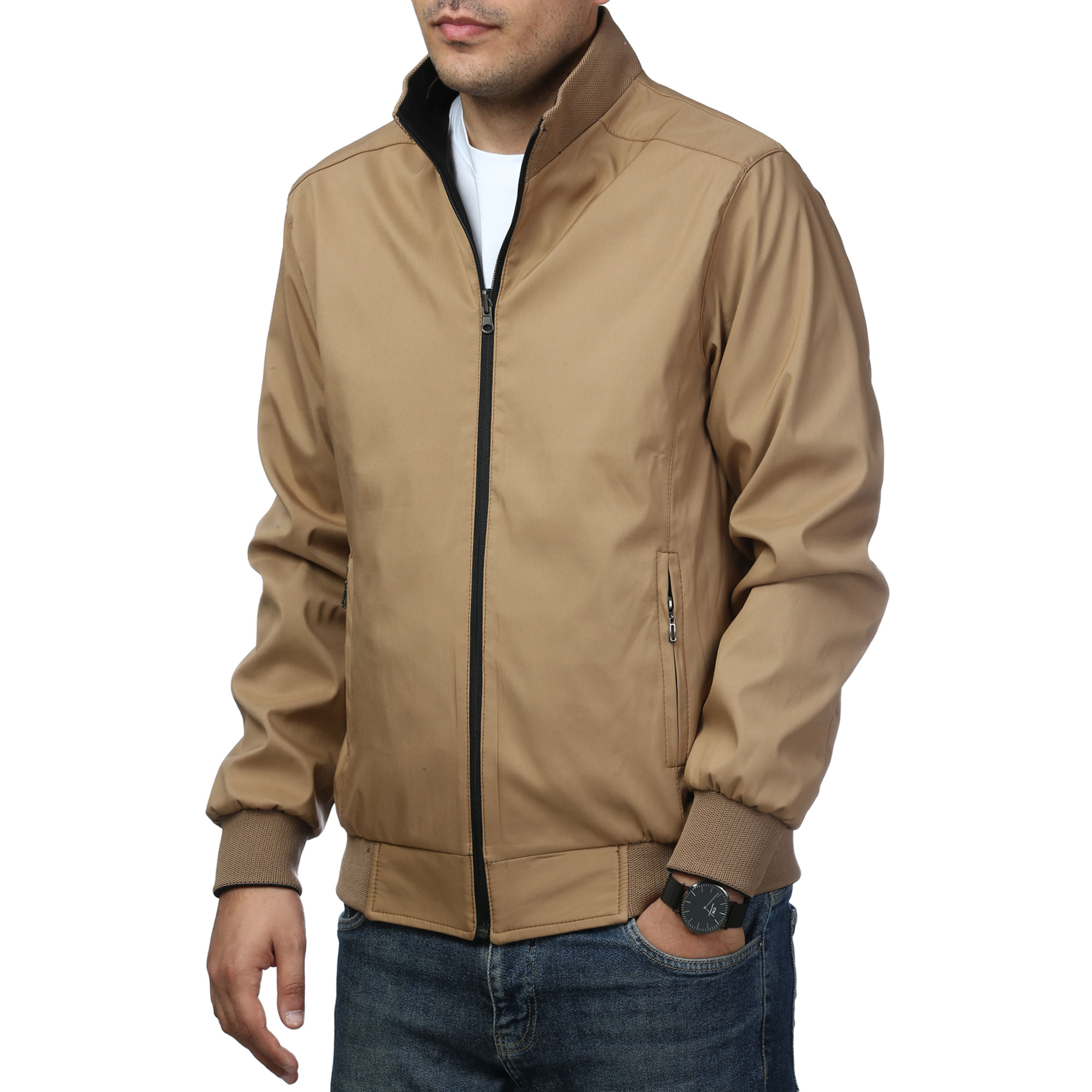 کاپشن دو رو شمعی مردانه مدل 603628