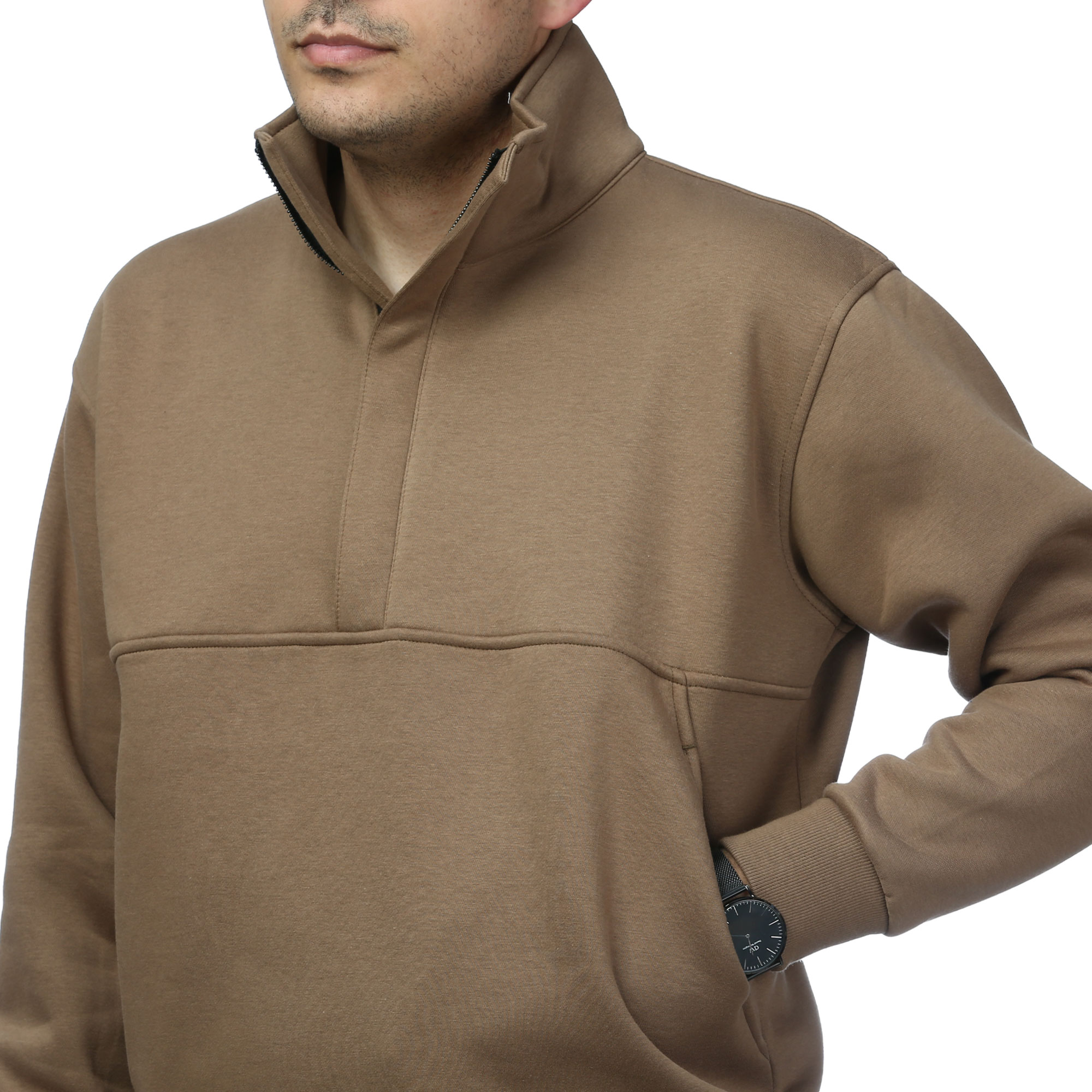 پلیور دورس نیم زیپ مخفی مردانه آرشید مدل 5196511