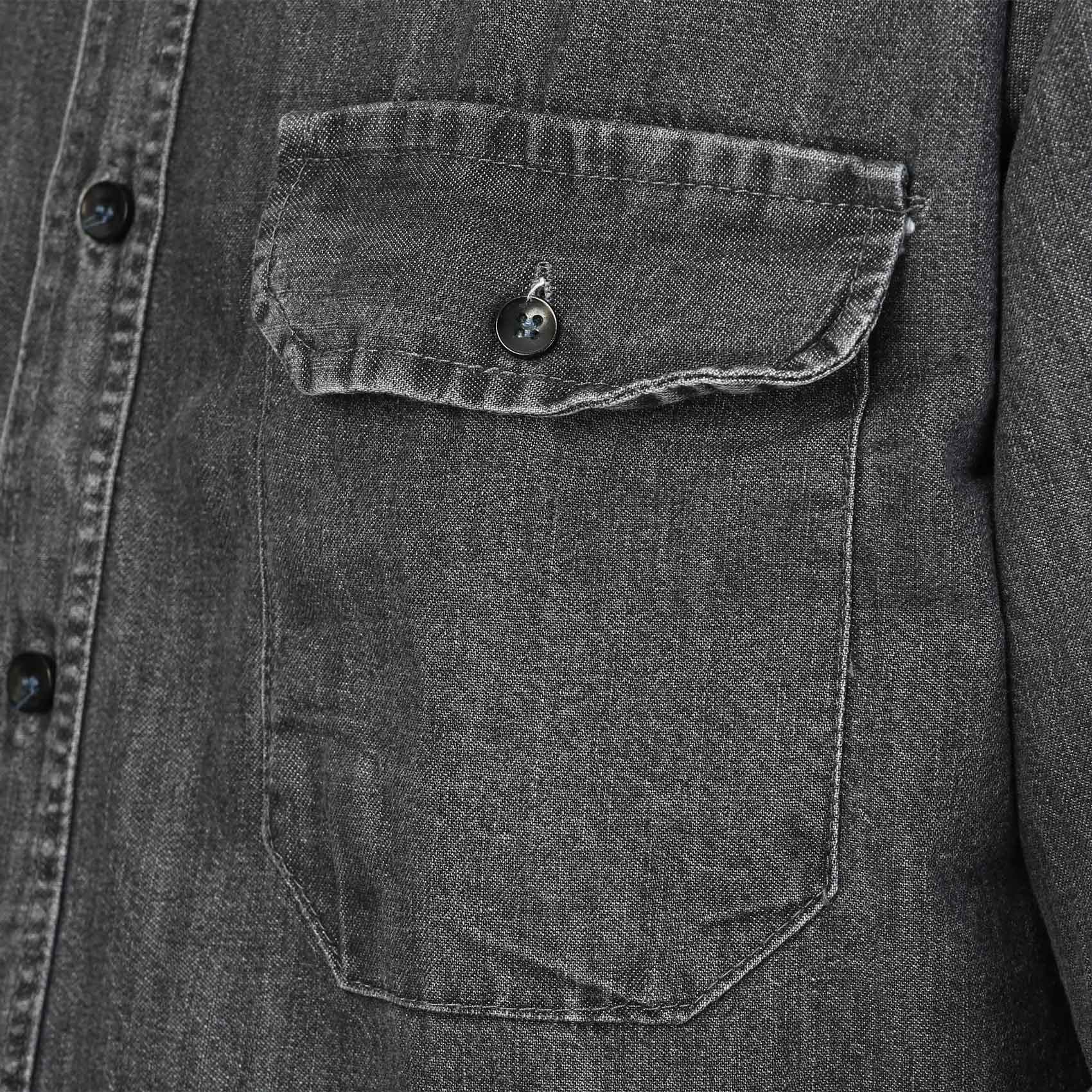 پیراهن آستین بلند جین مردانه مدل 620196