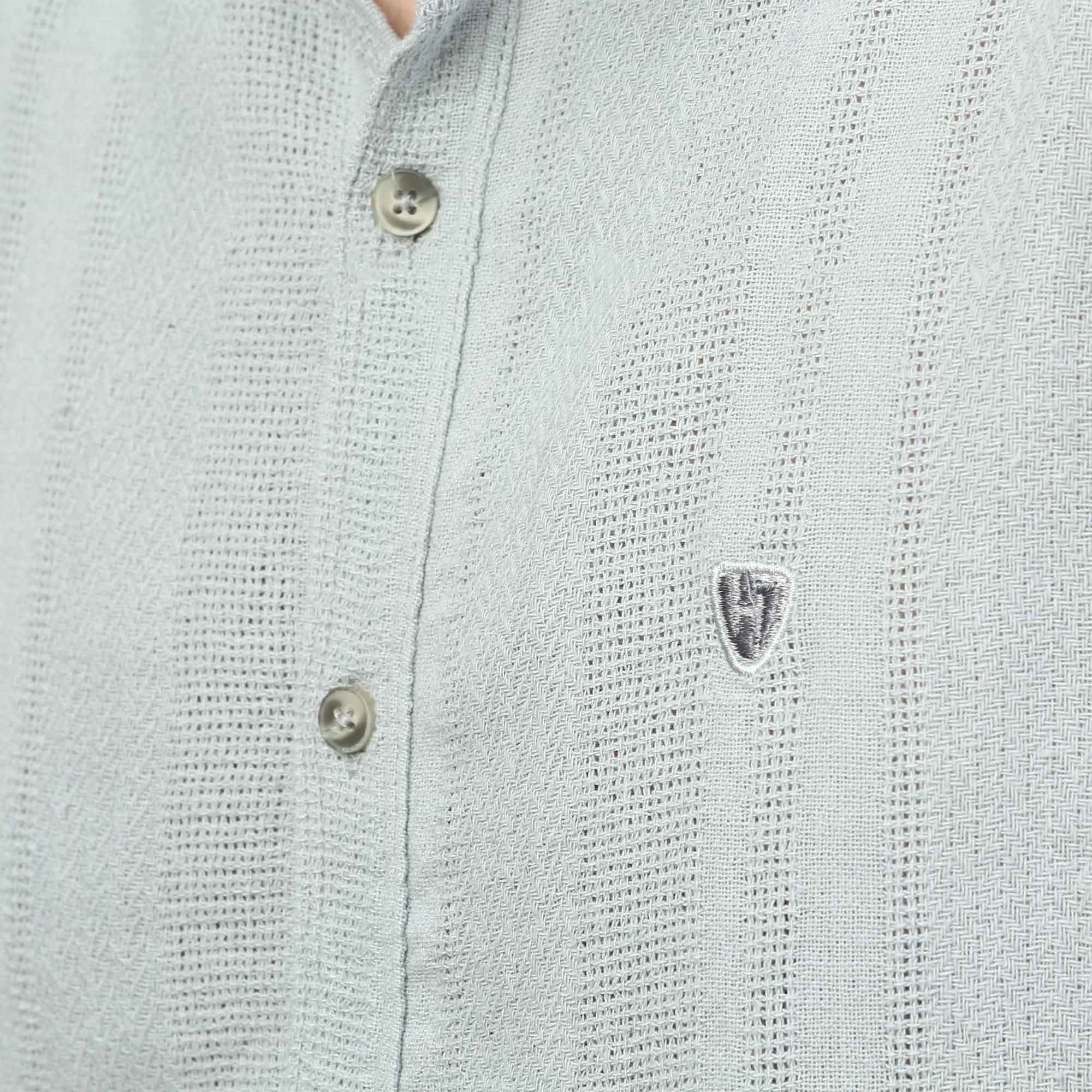 پیراهن آستین بلند کنفی مردانه مدل 61011039