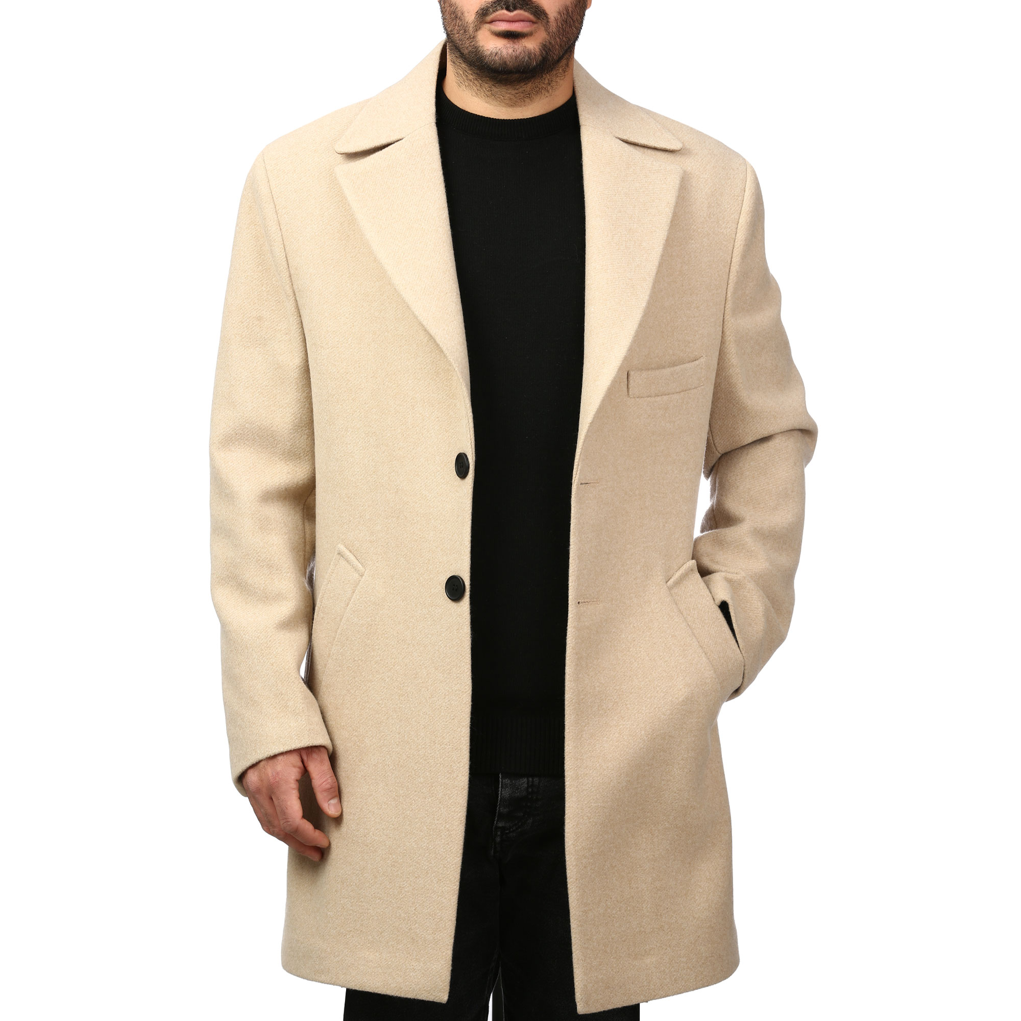 پالتو فوتر بلند مردانه مدل 61664