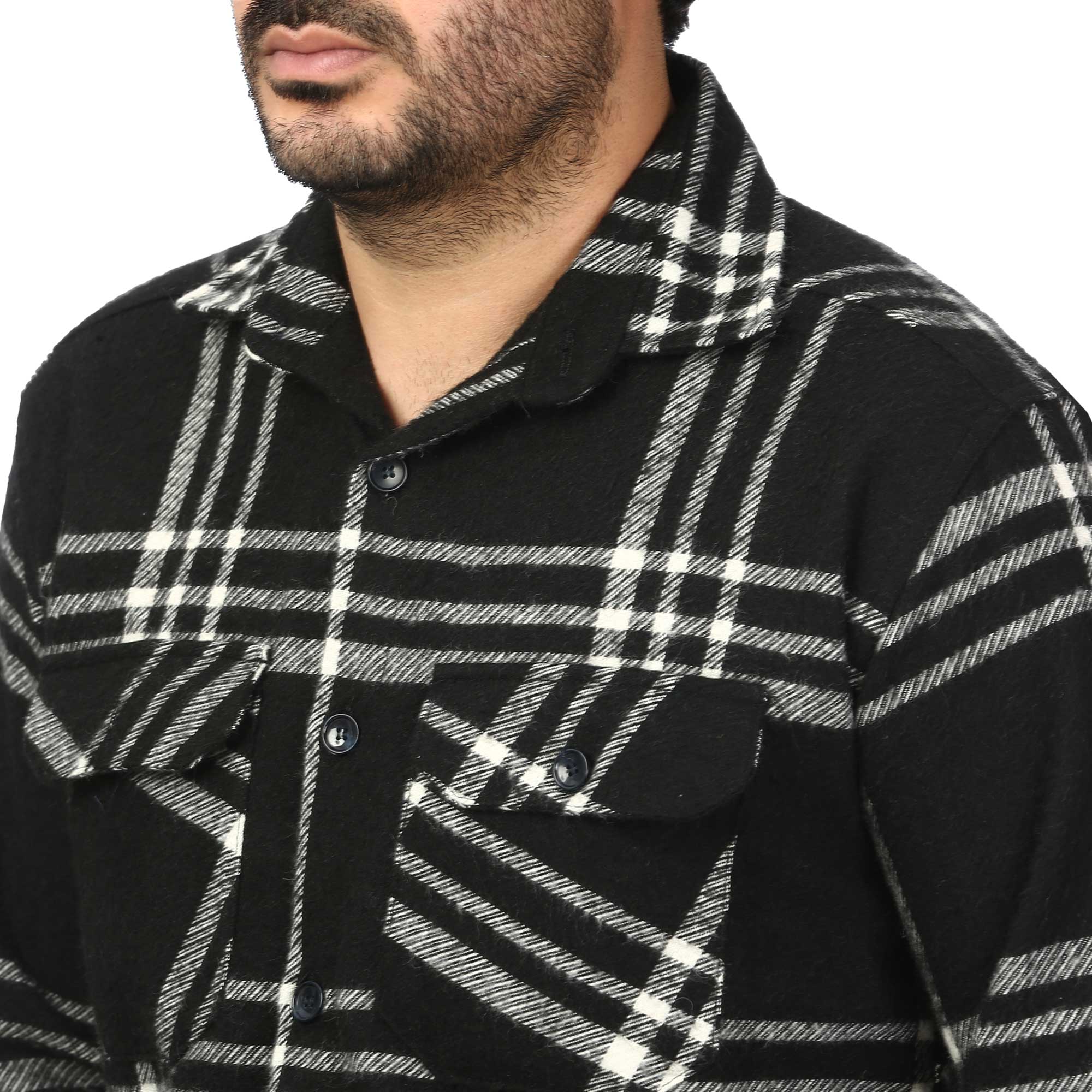 پیراهن پشمی ضخیم مردانه مدل 6203872