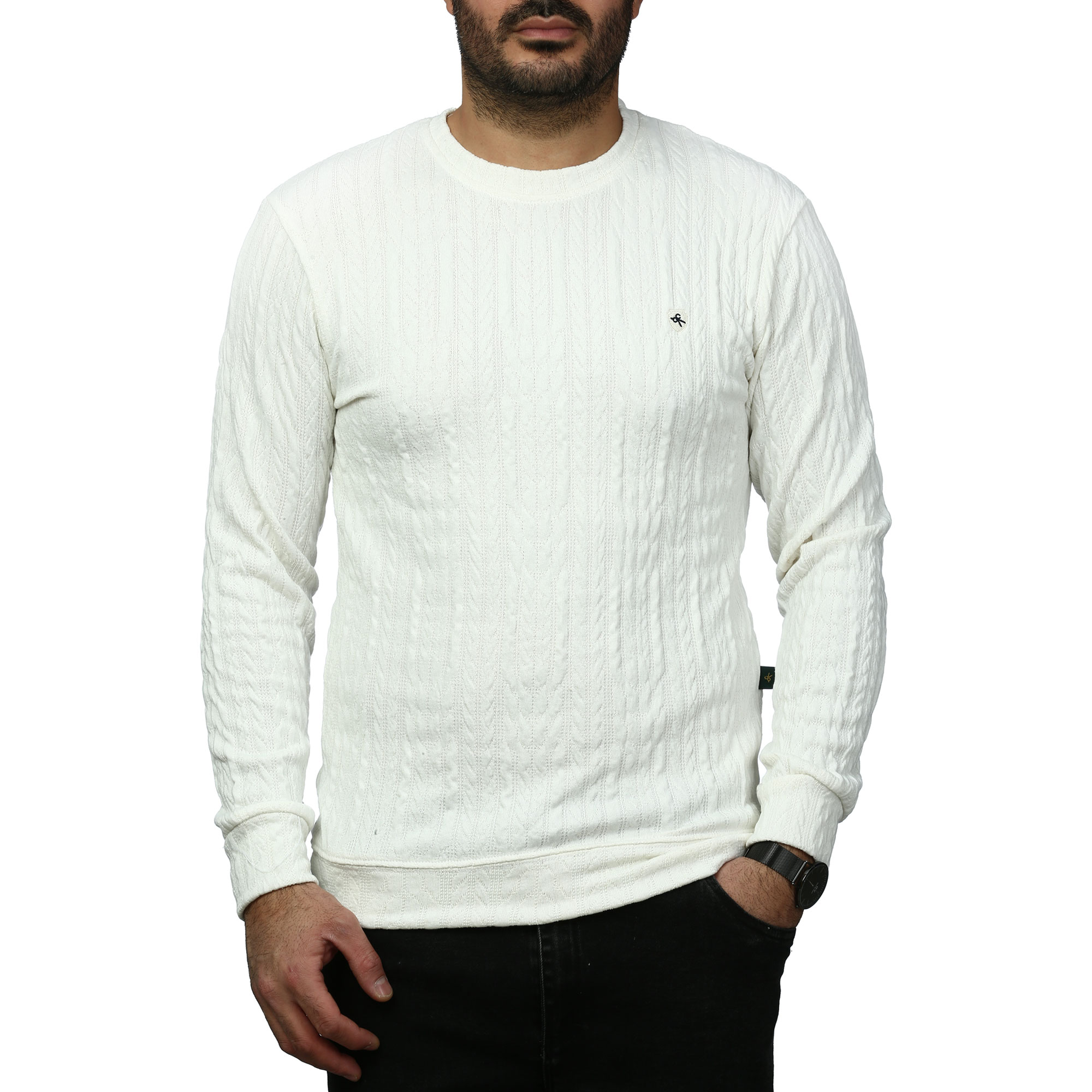 بلوز آستین بلند طرح دار مردانه سیزر مدل 15501786