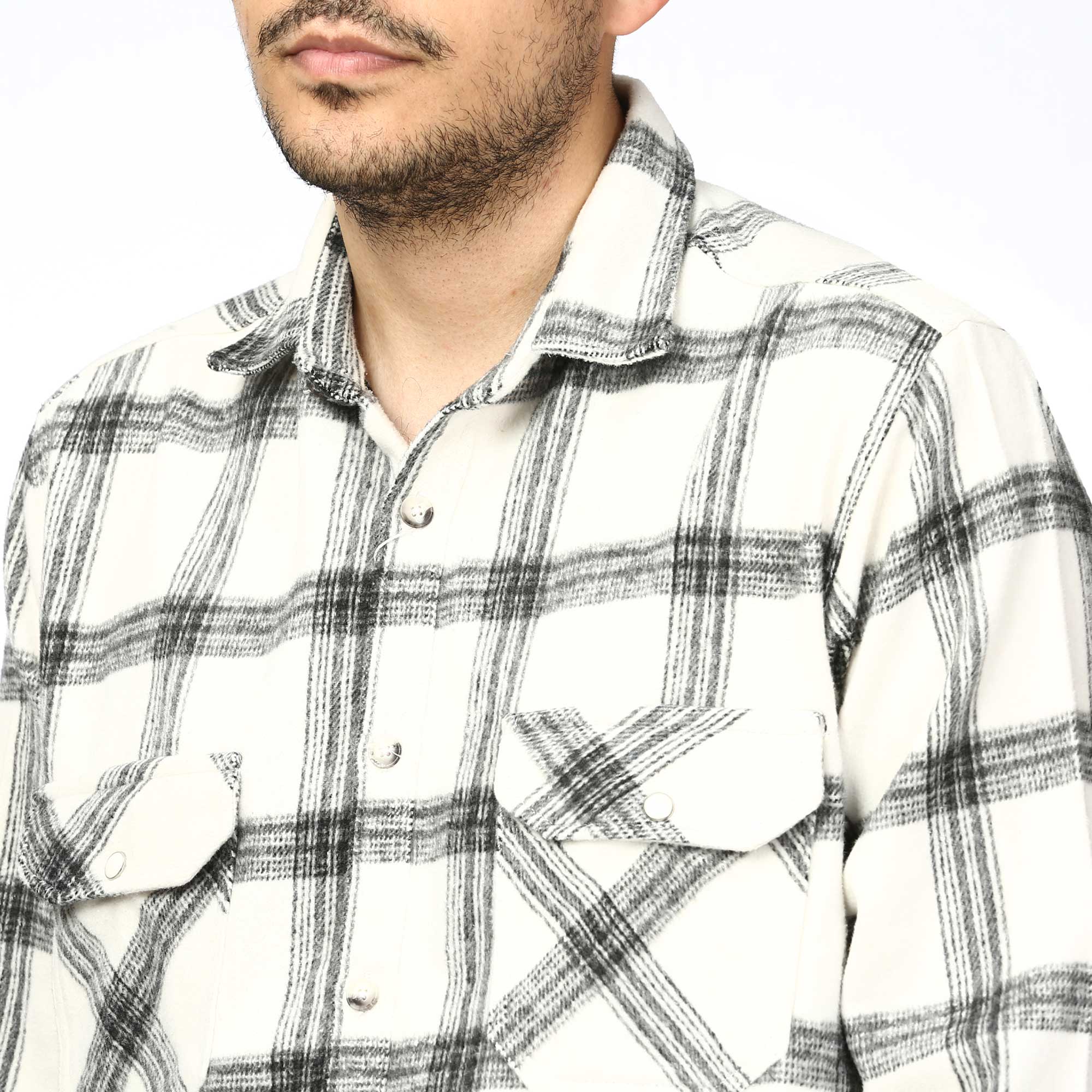 پیراهن آستین بلند پشمی مردانه مدل 6103887