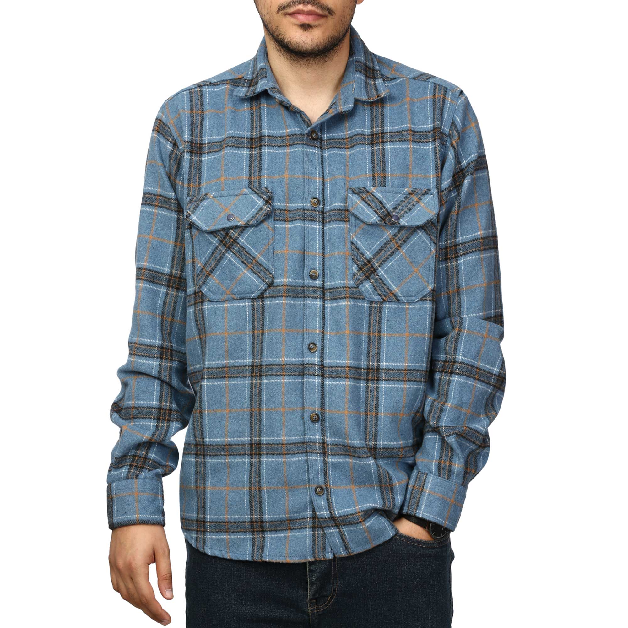 پیراهن آستین بلند پشمی مردانه مدل 6103889