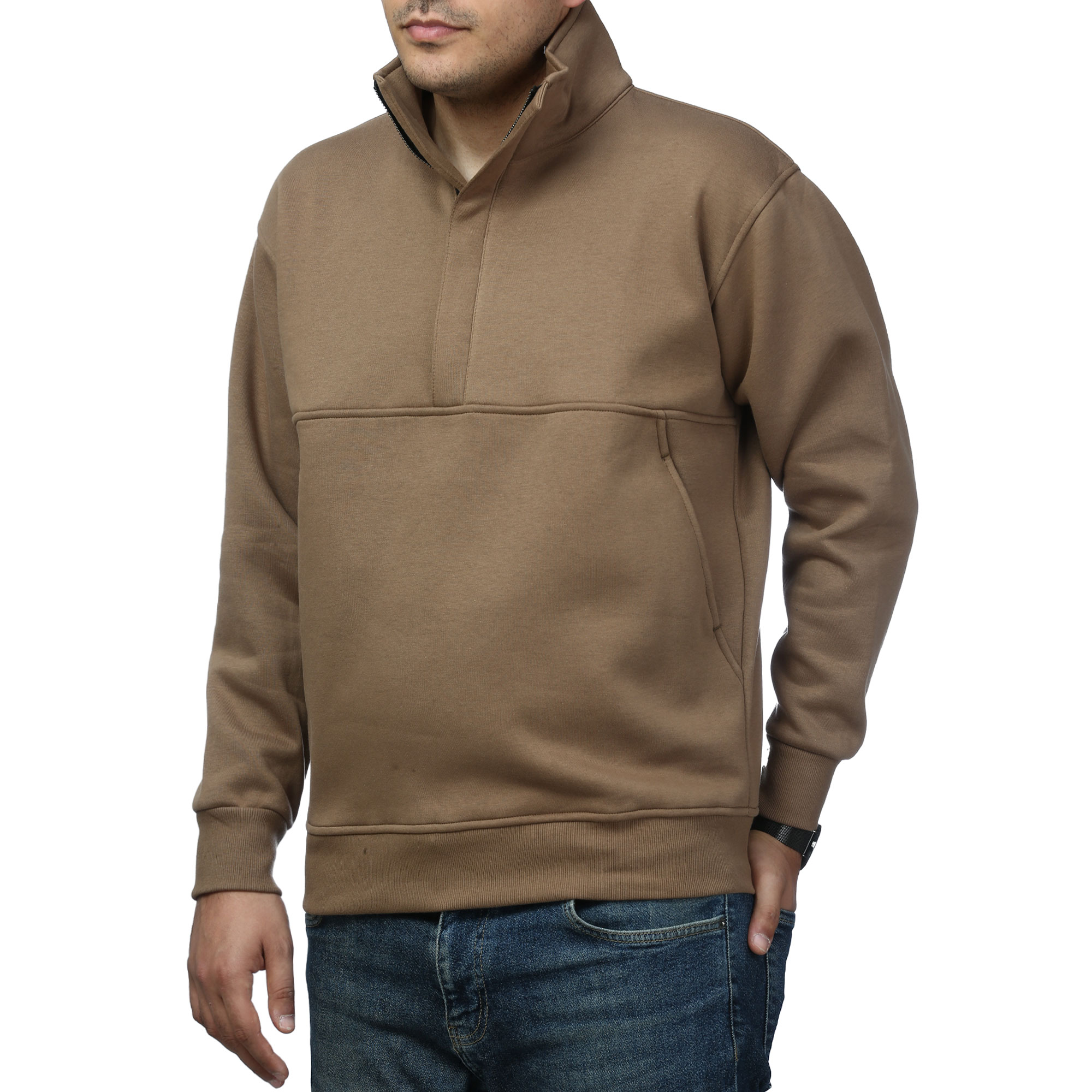 پلیور دورس نیم زیپ مخفی مردانه آرشید مدل 5196511