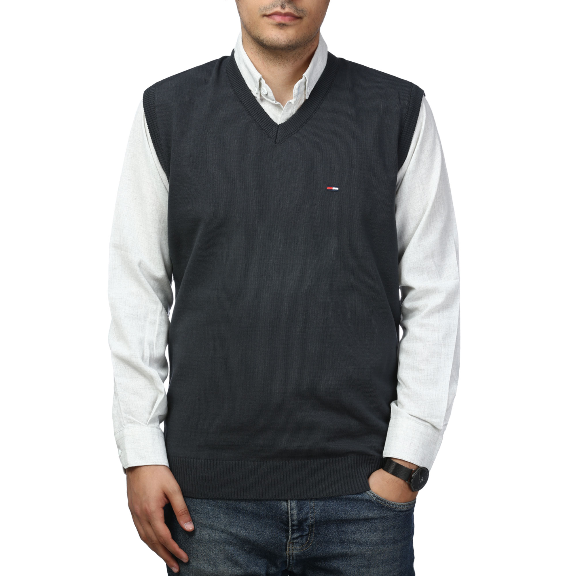 پلیور بافت ژیله مردانه مدل 6691552