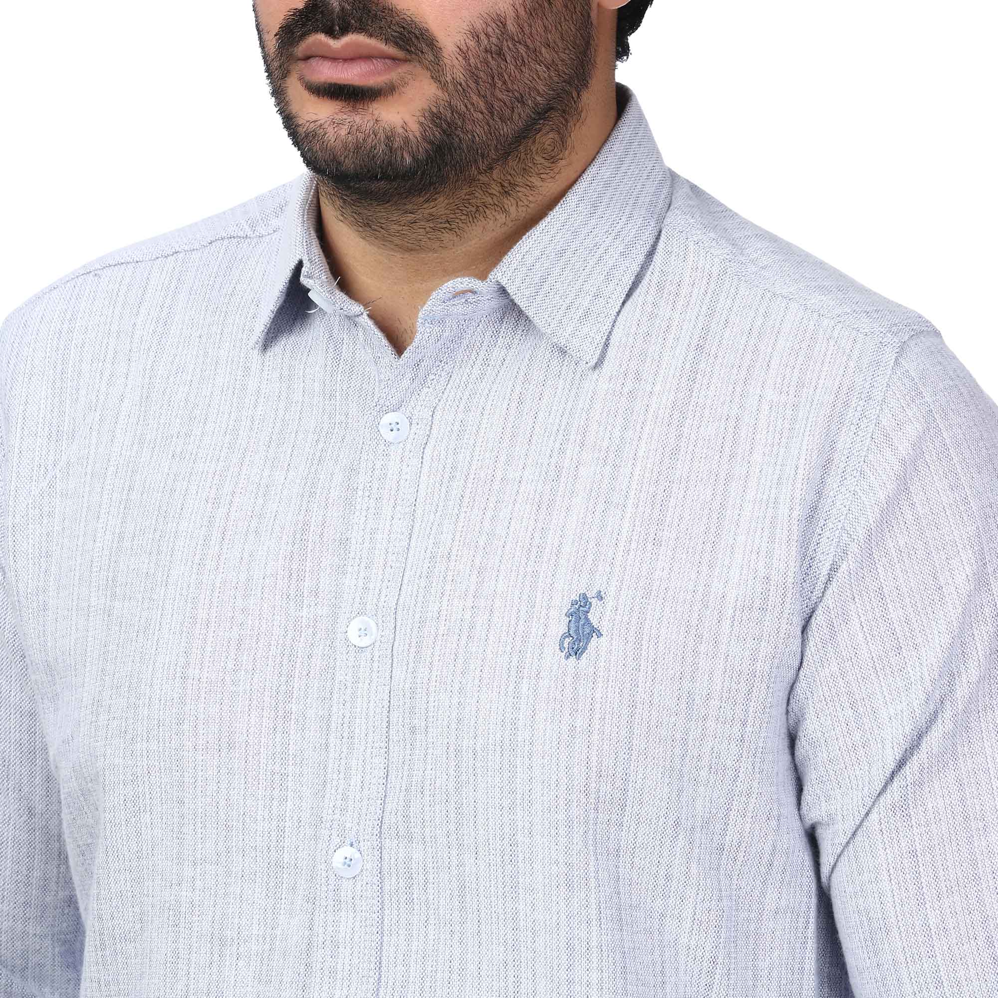 پیراهن آستین بلند راه راه مردانه مدل 6102074