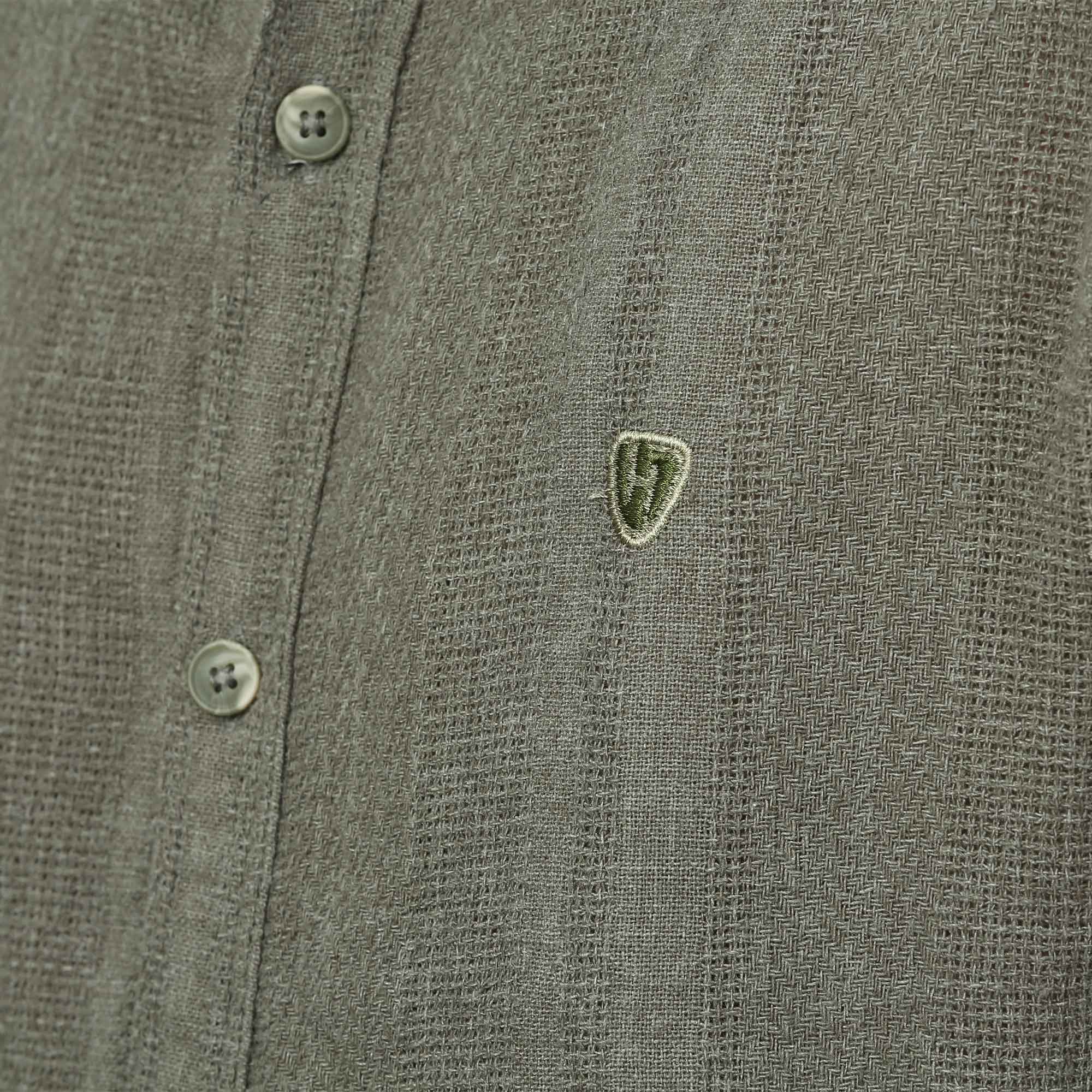 پیراهن آستین بلند کنفی مردانه مدل 61011038