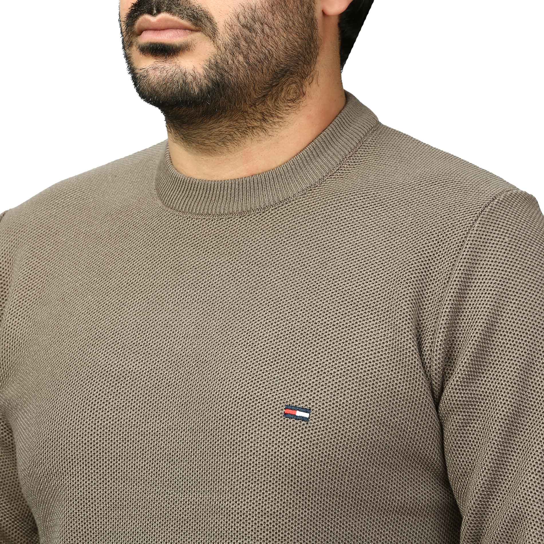 پلیور بافت فندقی مردانه مدل 659853