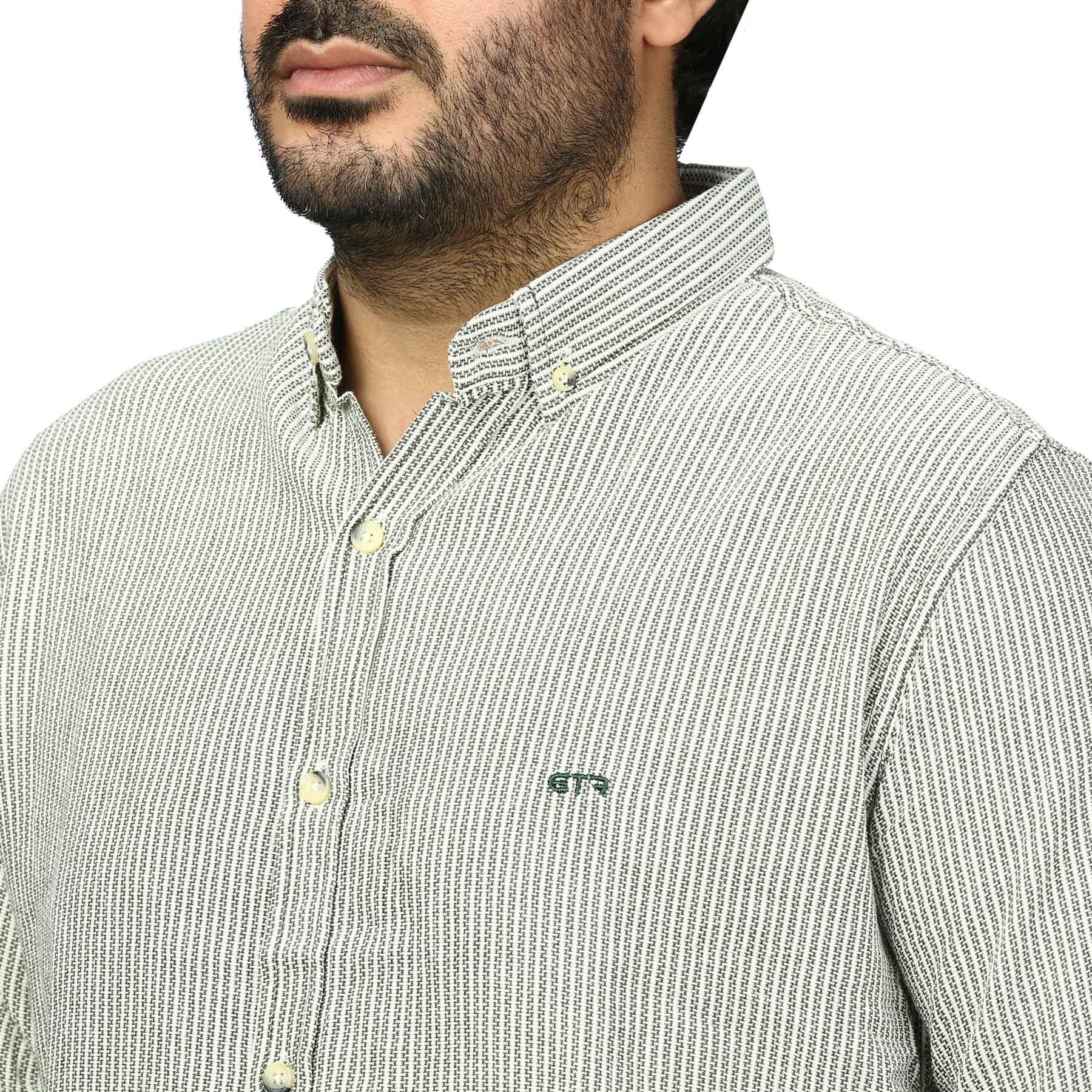 پیراهن آستین بلند کنفی مردانه مدل 61011041