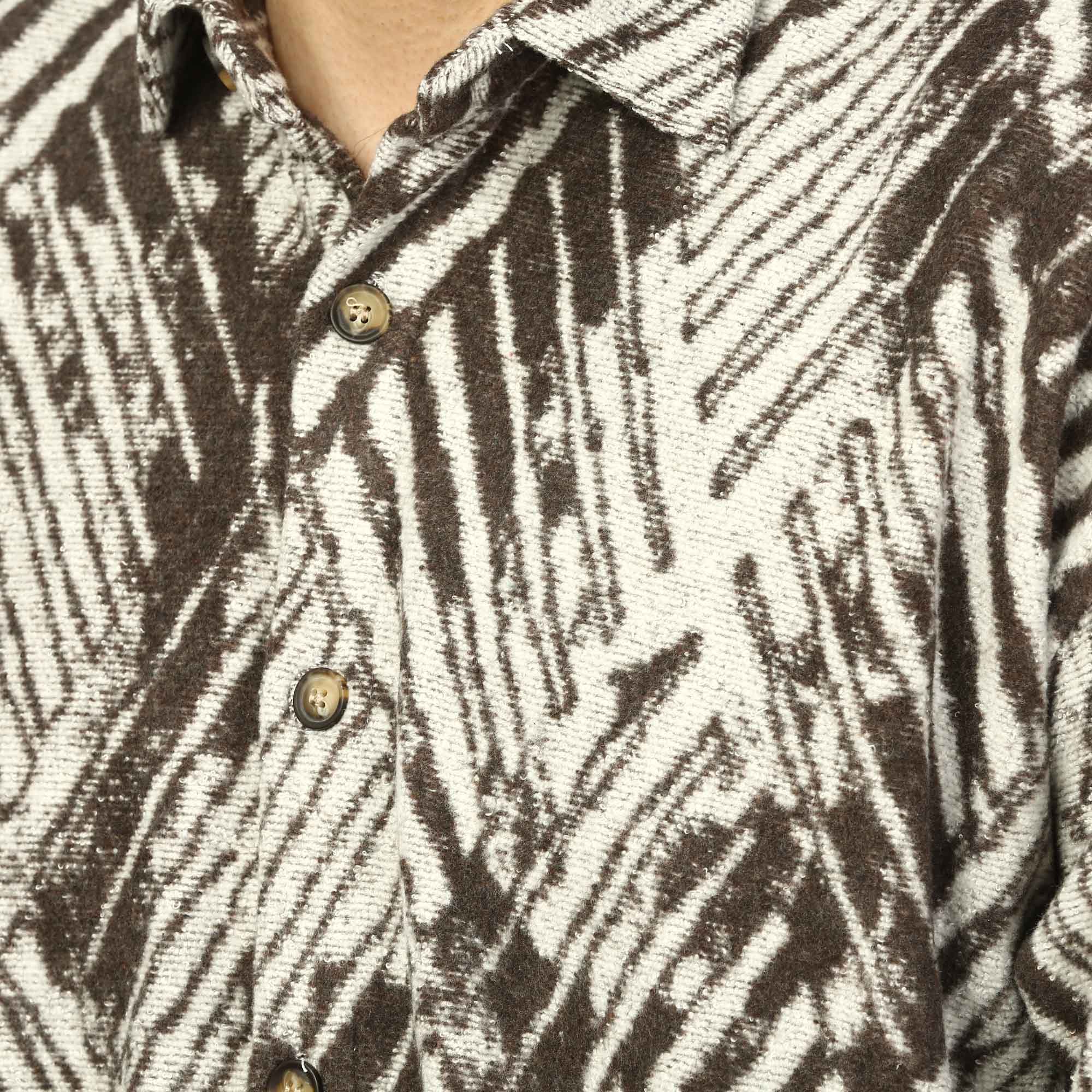 پیراهن آستین بلند طرح دار مردانه مدل 610316