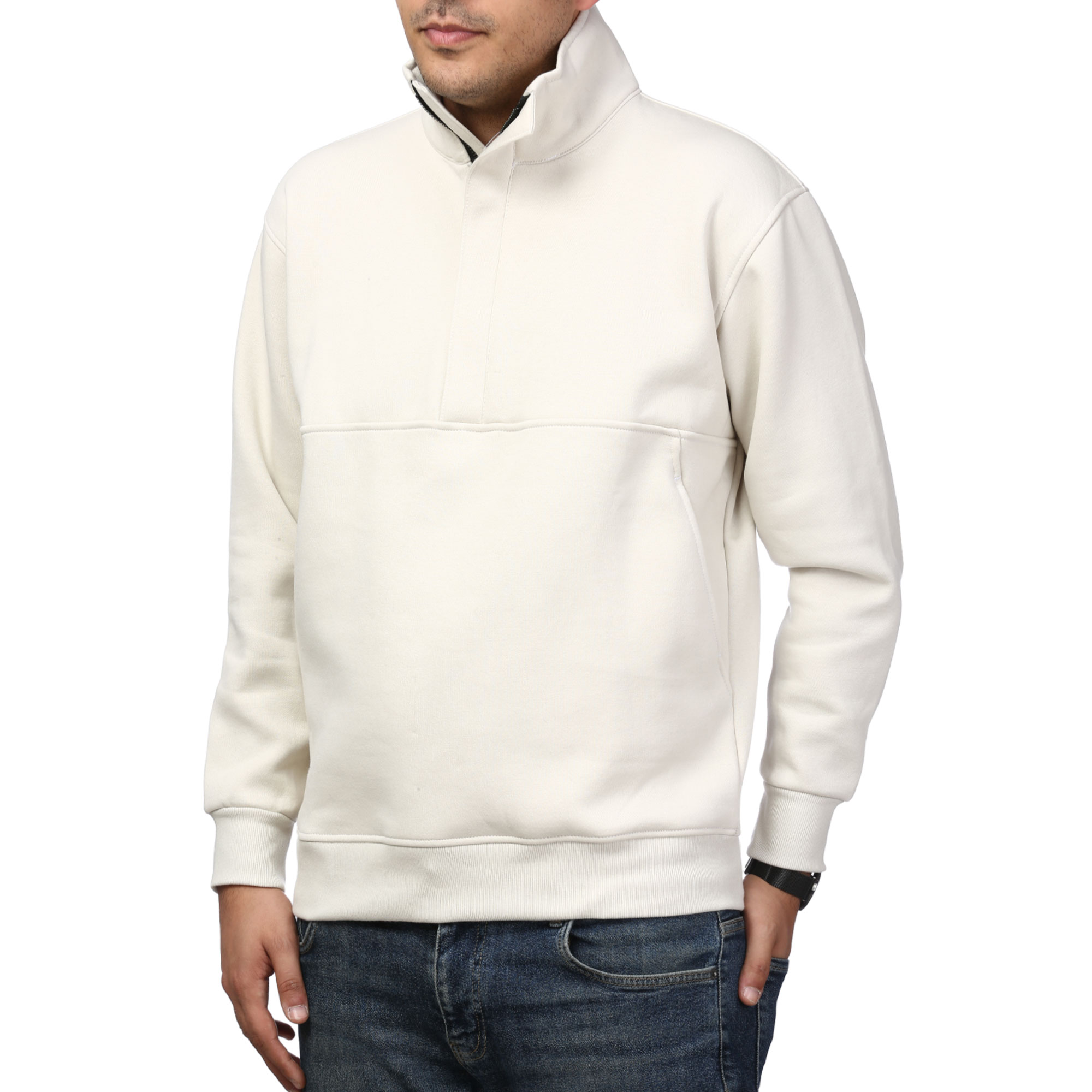 پلیور دورس نیم زیپ مخفی مردانه آرشید مدل 5196510