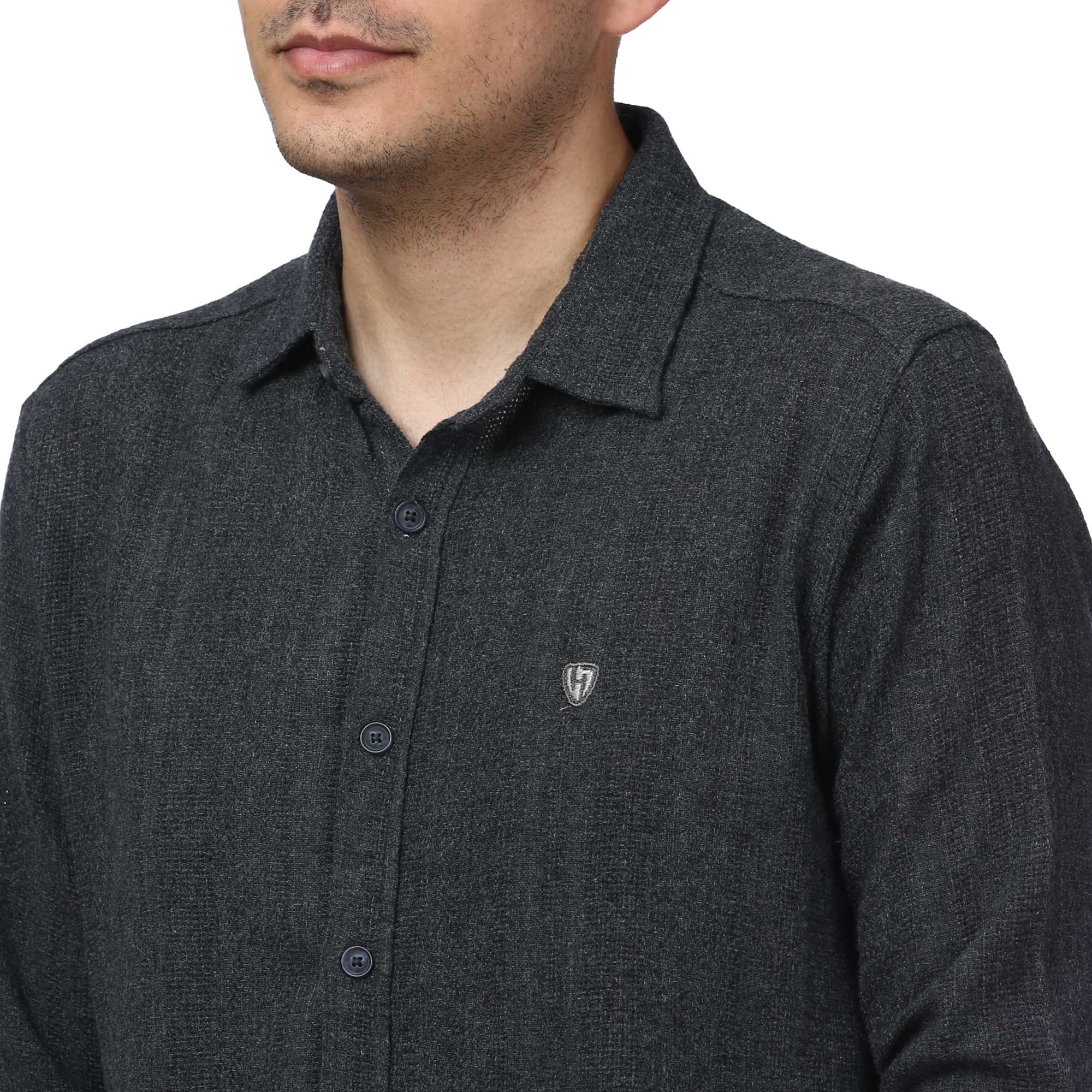 پیراهن آستین بلند کنفی مردانه مدل 61011036