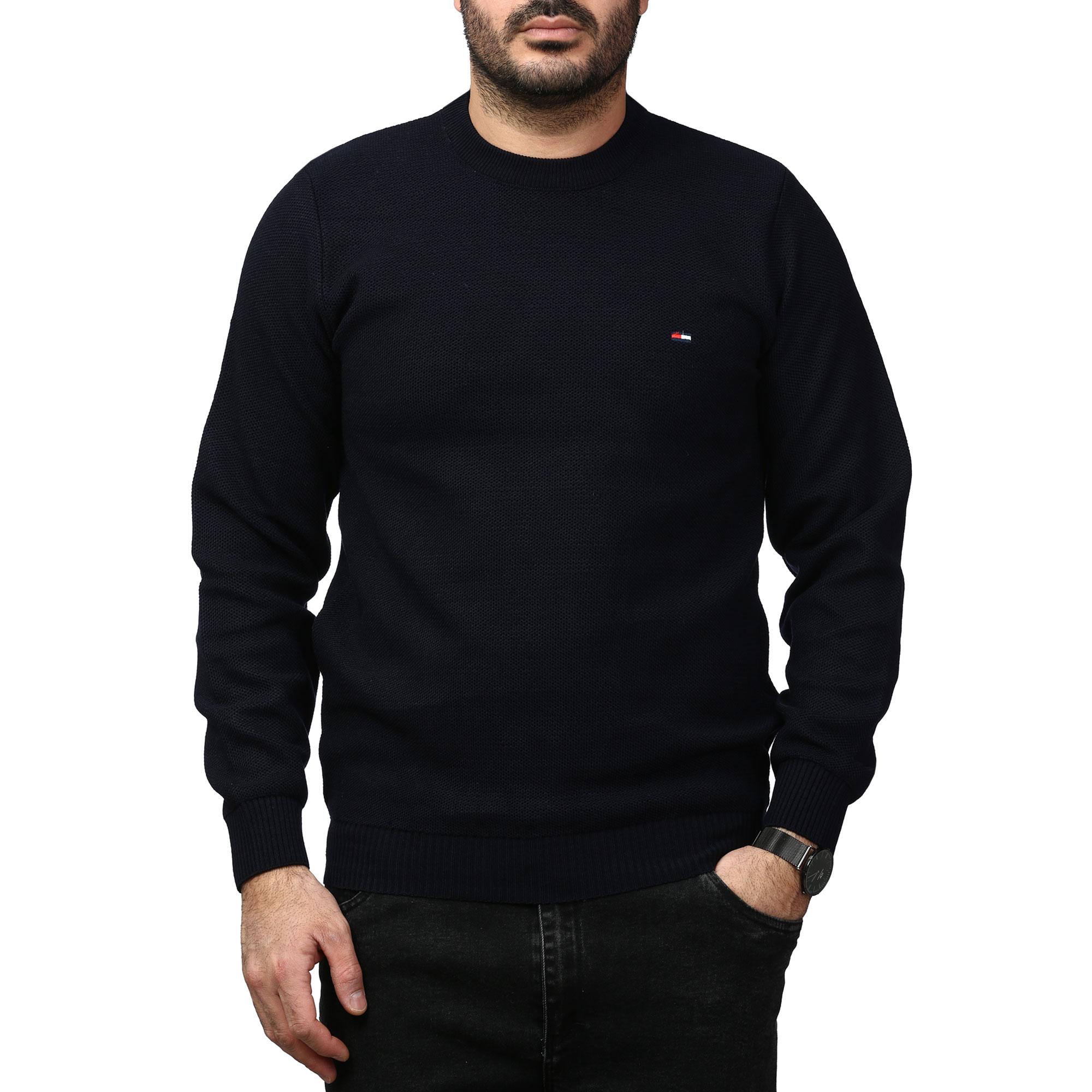 پلیور بافت فندقی مردانه مدل 659854