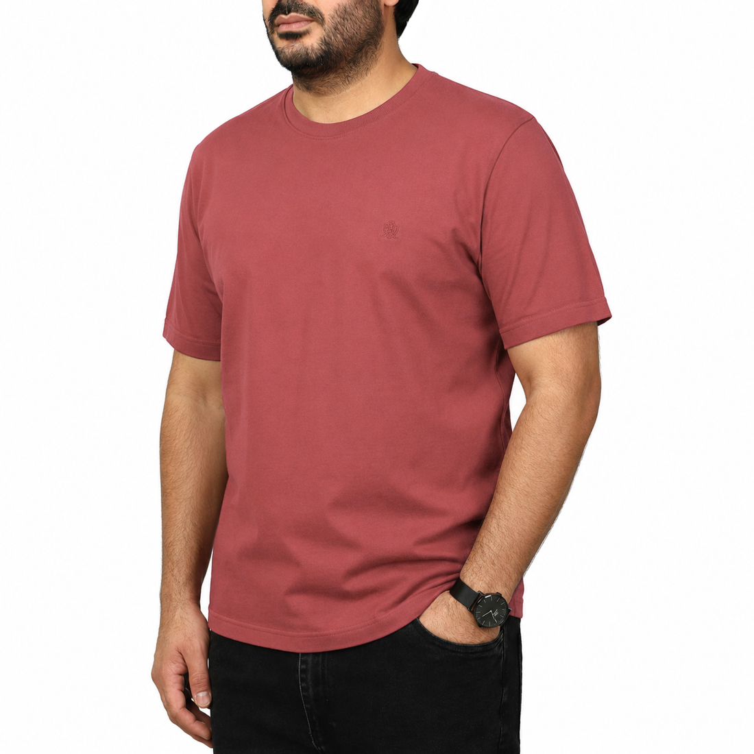 تیشرت آستین کوتاه ساده مردانه مدل 6518427