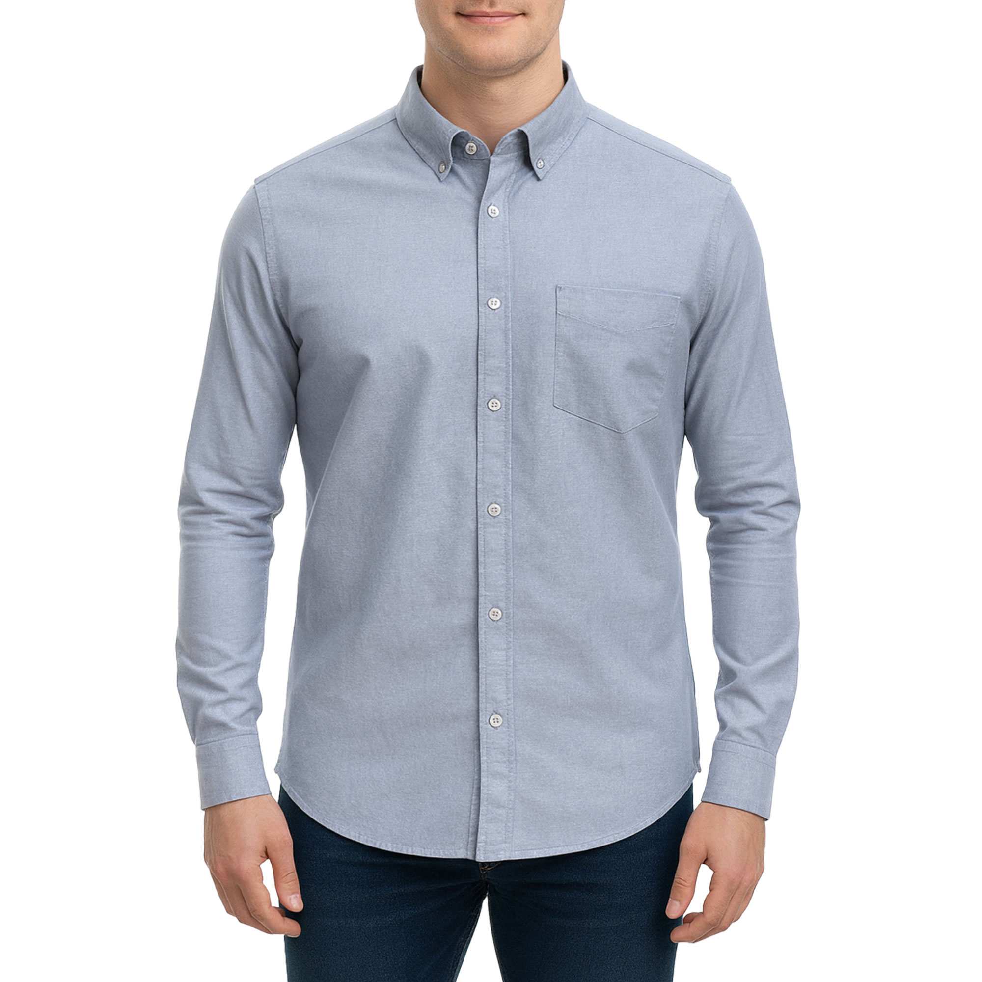 پیراهن آستین بلند ساده مردانه برندمد مدل 1420291