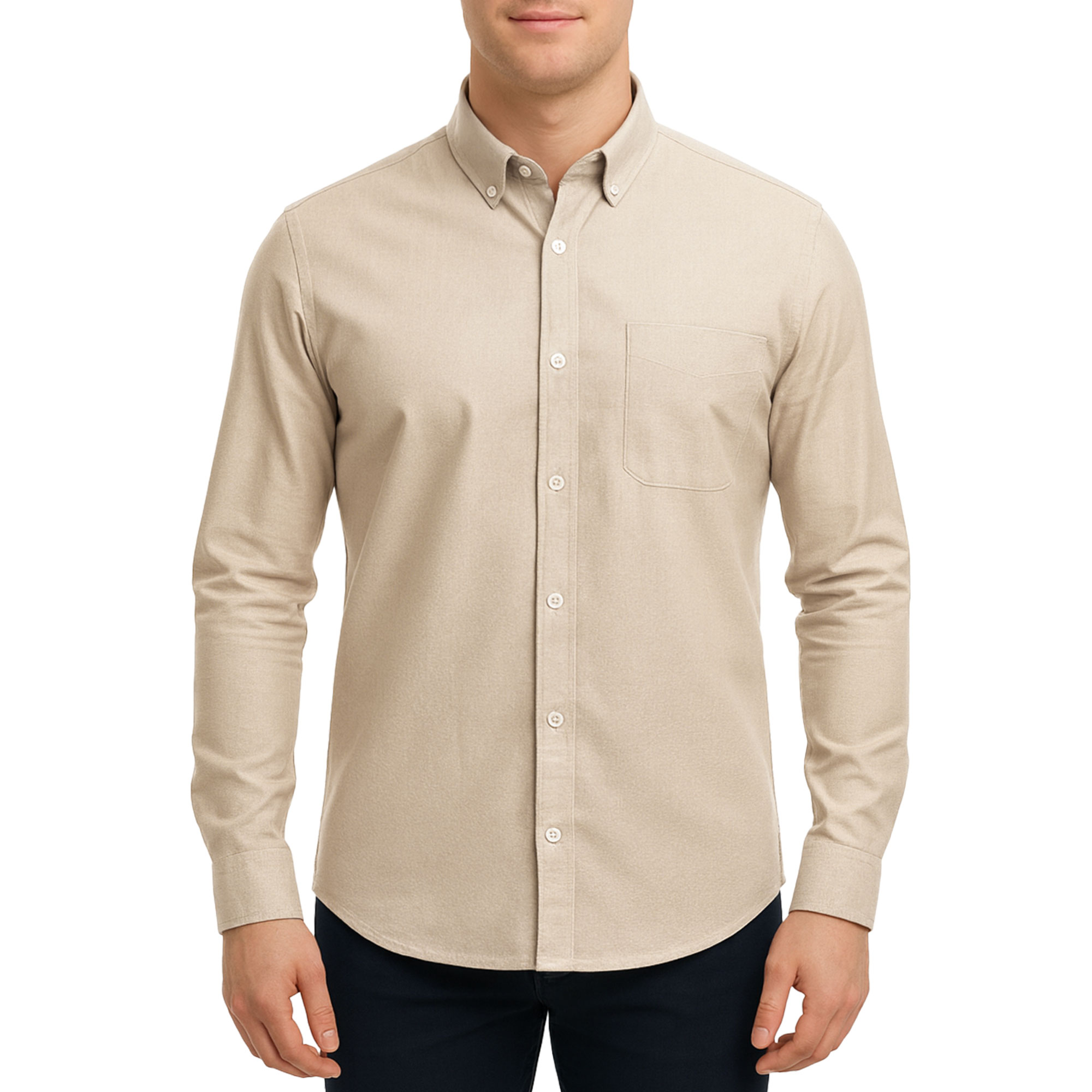پیراهن آستین بلند ساده مردانه برندمد مدل 1420296