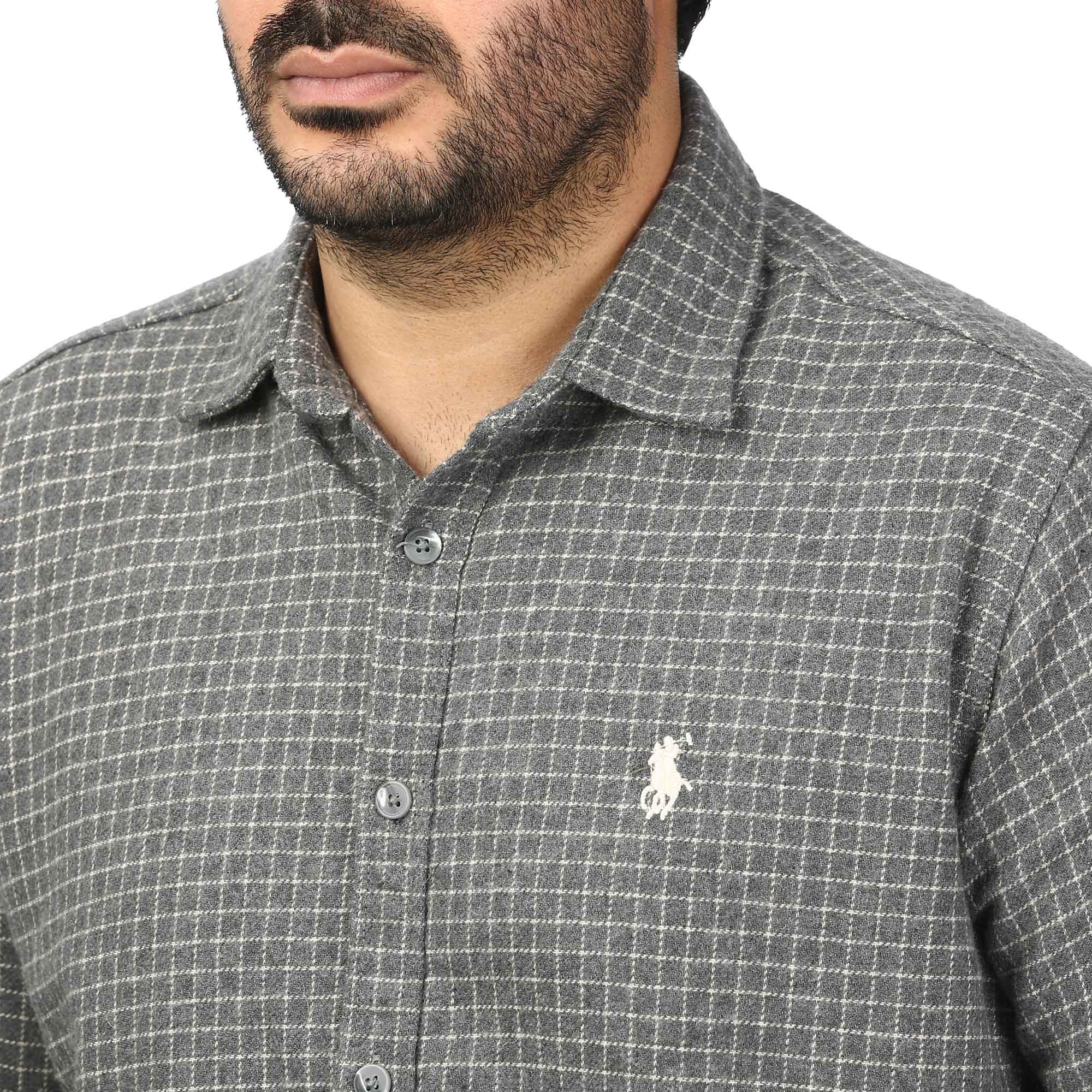 پیراهن آستین بلند پشمی مردانه مدل 6103896