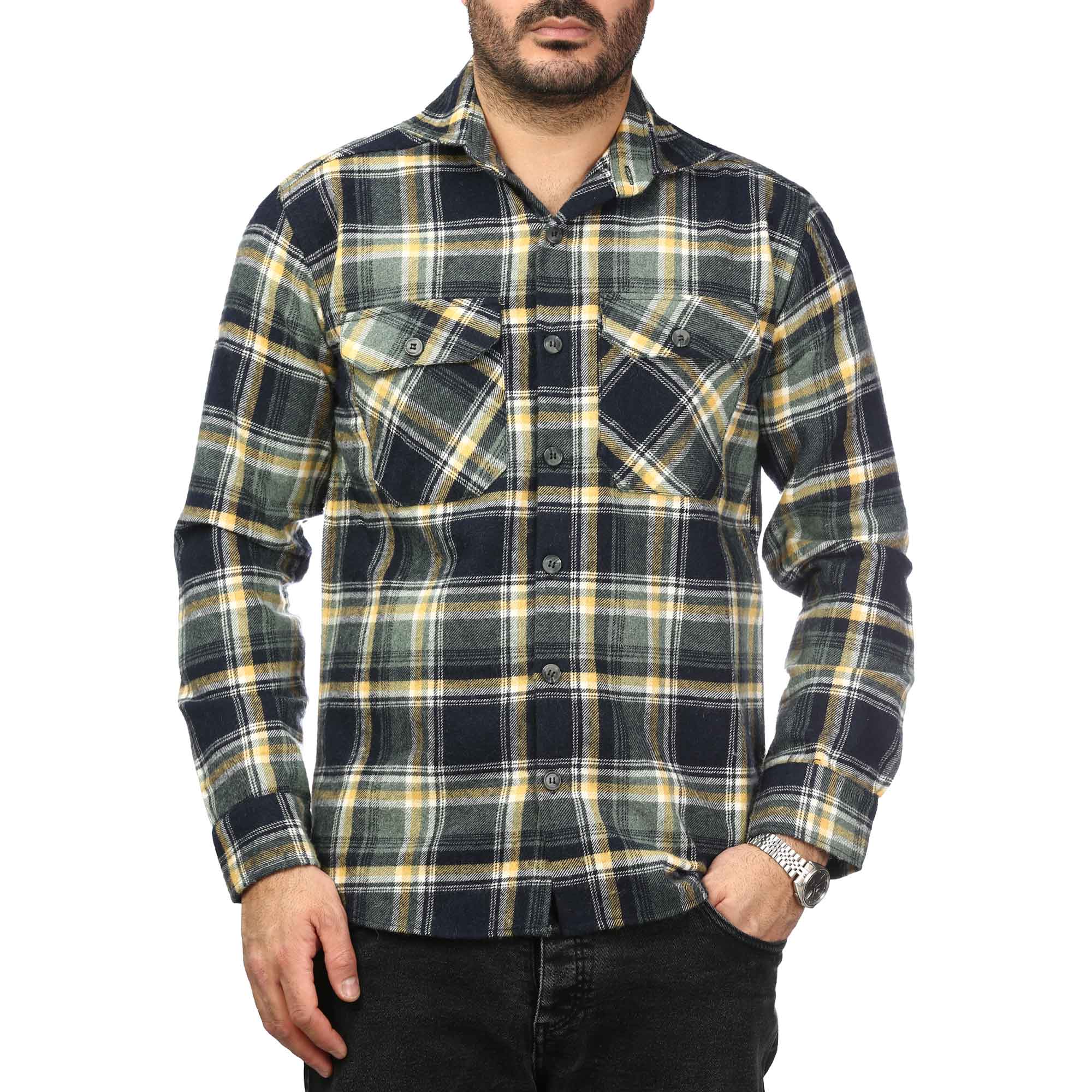 پیراهن پشمی ضخیم مردانه مدل 6203874