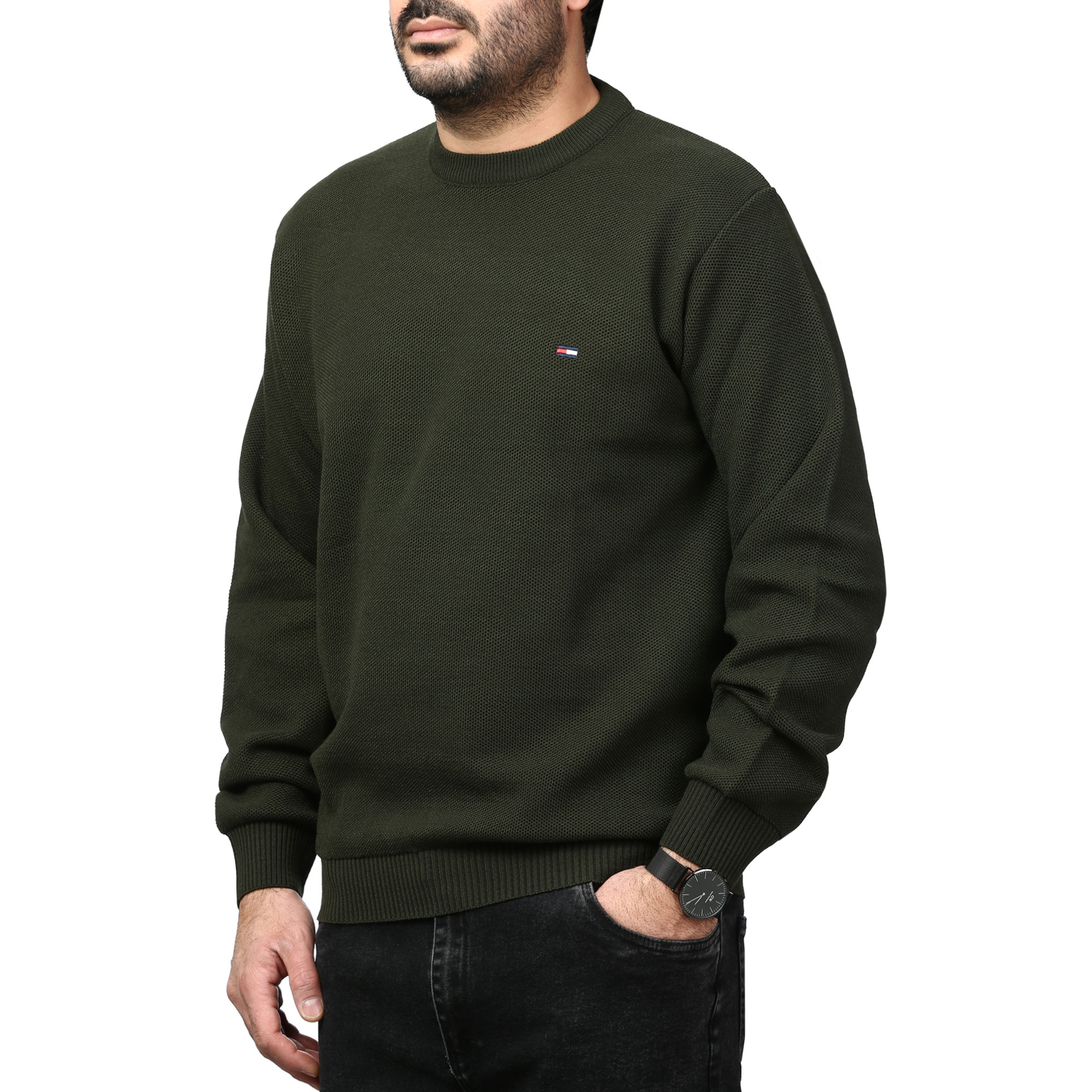 پلیور بافت فندقی مردانه مدل 6598510