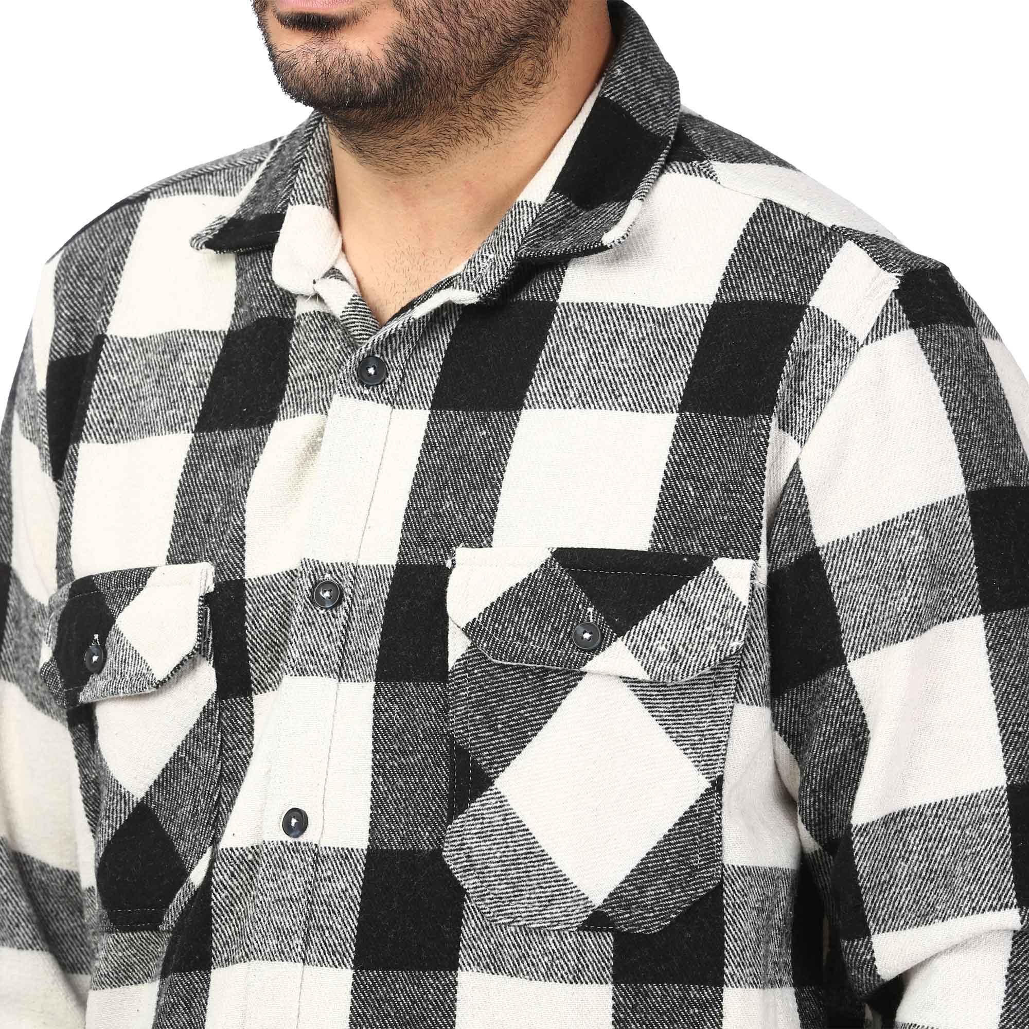 پیراهن آستین بلند پشمی ضخیم مردانه برند مد مدل 1410381