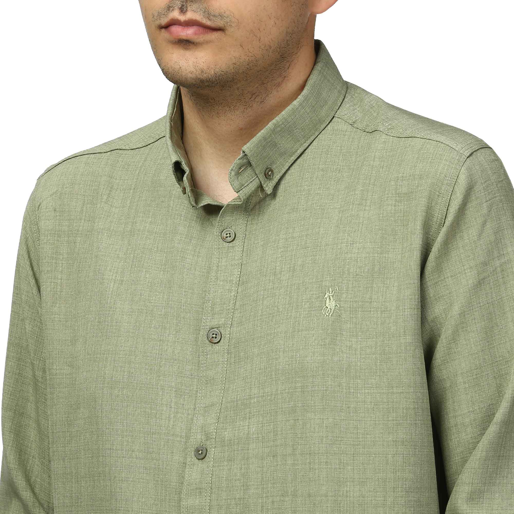 پیراهن آستین بلند لینن مردانه برند مد مدل 1410592