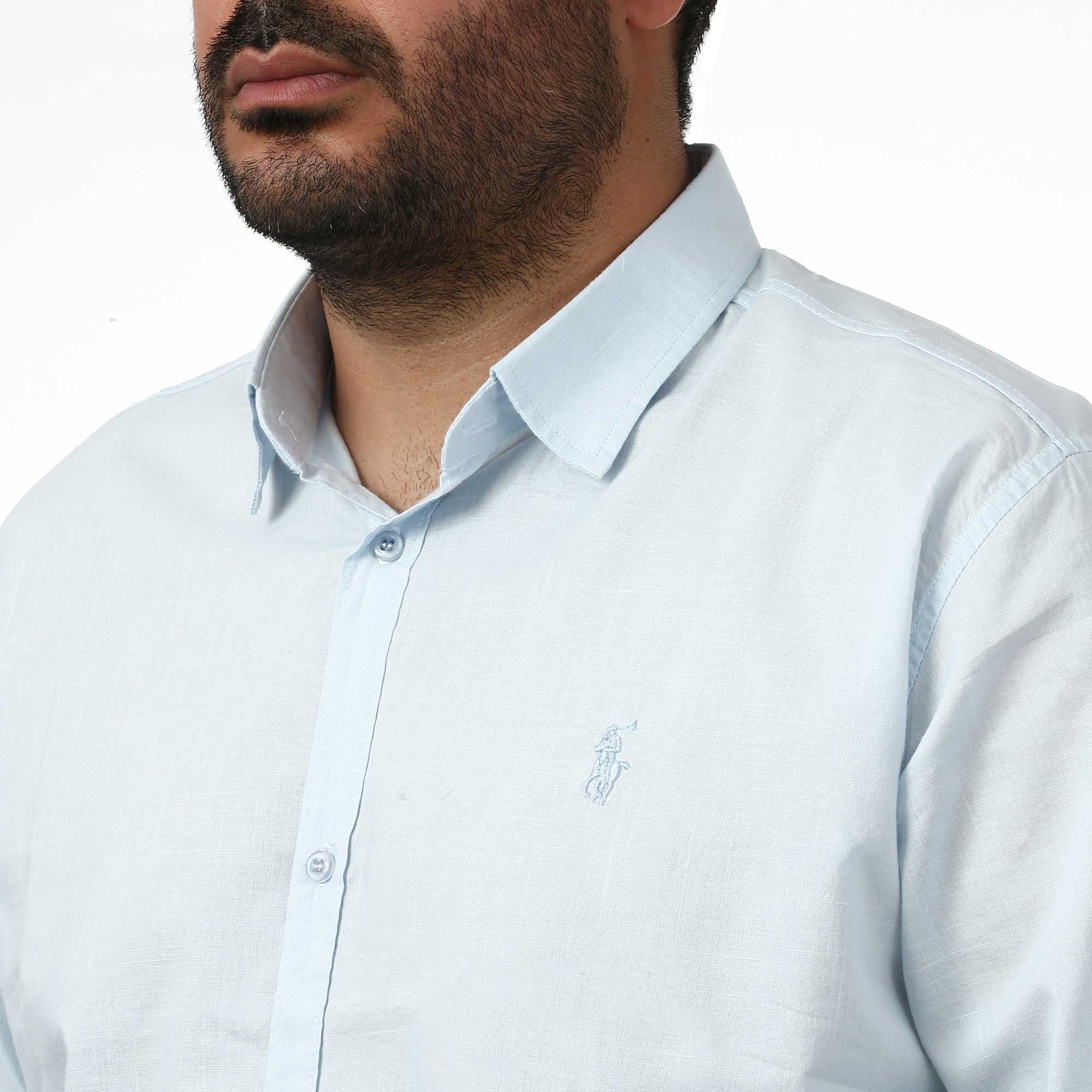 پیراهن آستین بلند ساده مردانه مدل 61029138