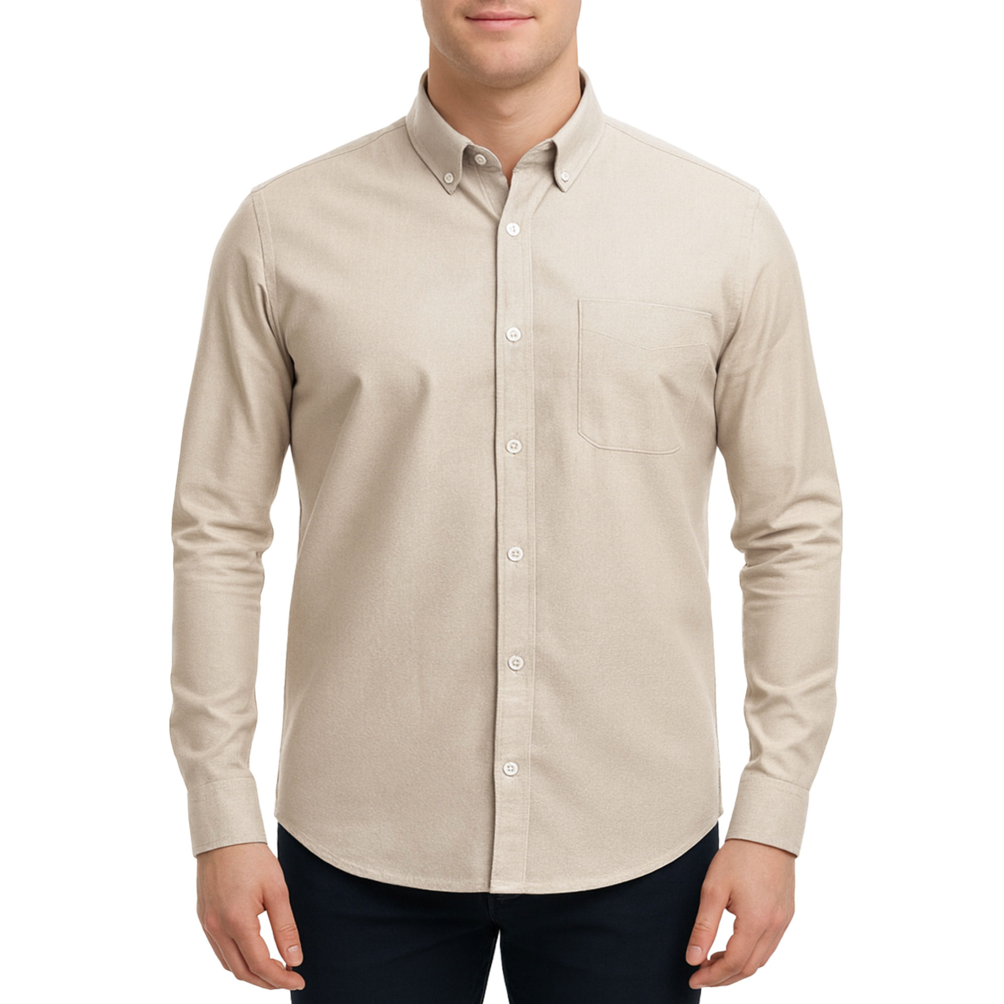 پیراهن آستین بلند ساده مردانه برندمد مدل 1420296