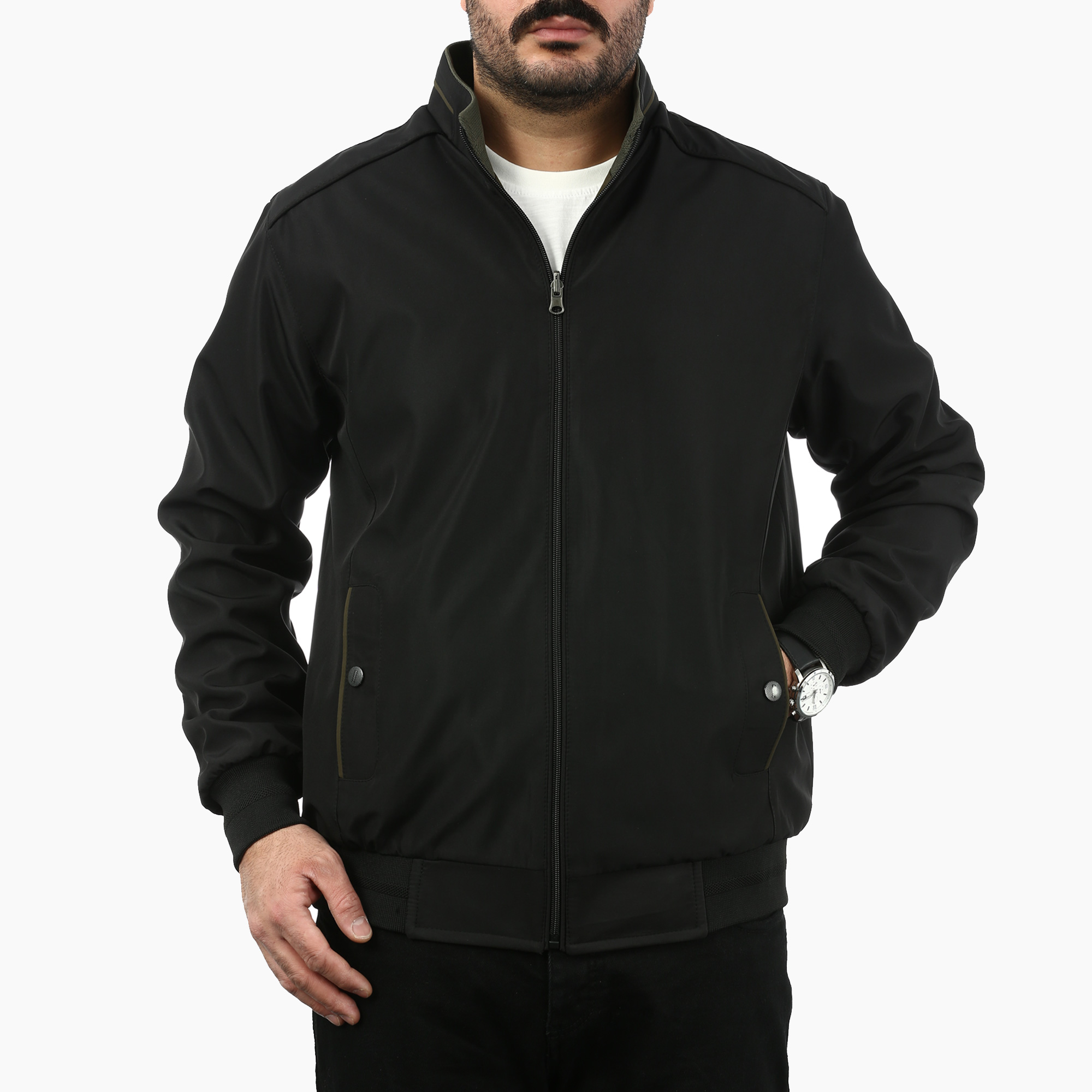 کاپشن دو رو سانتانا مردانه مدل 603630