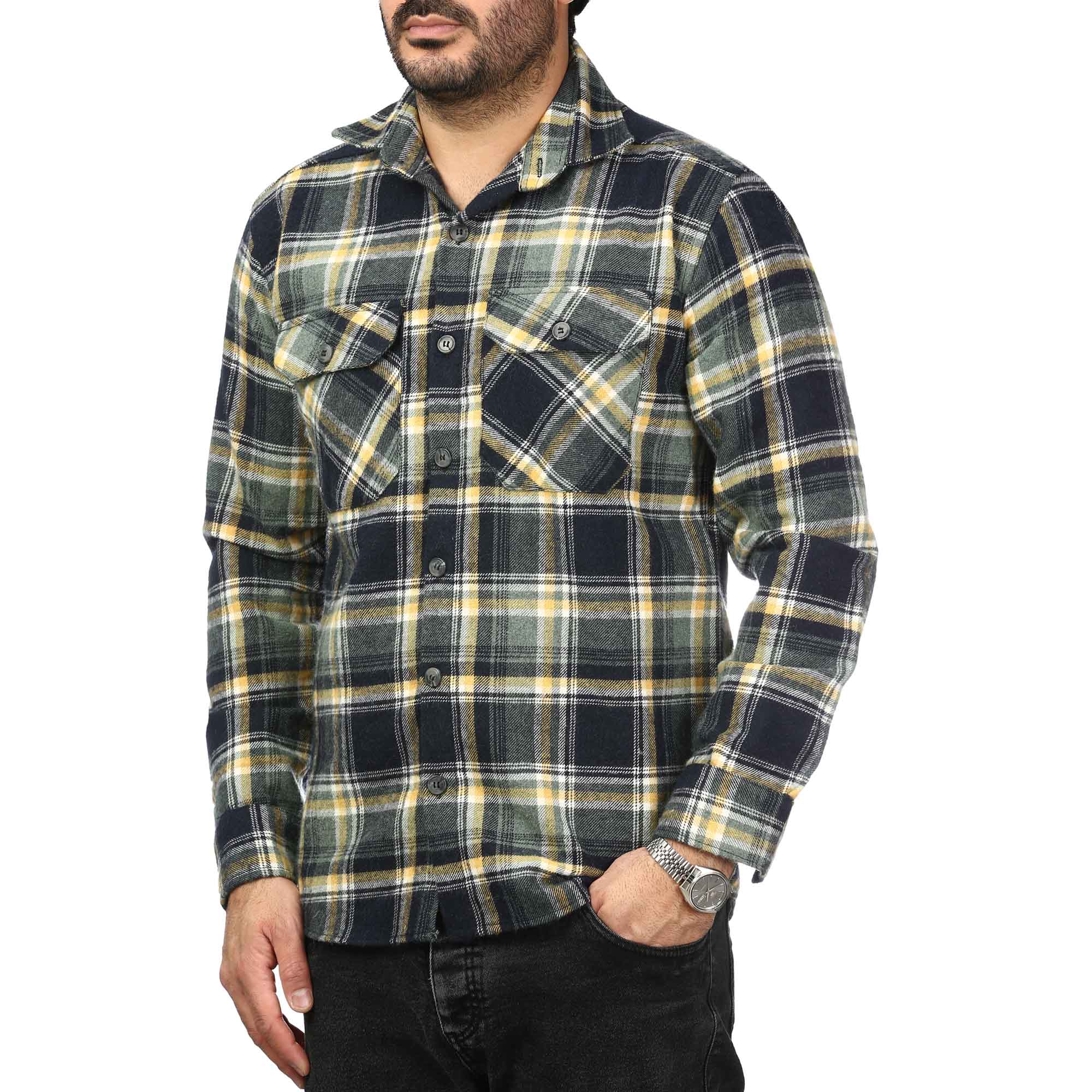 پیراهن پشمی ضخیم مردانه مدل 6203874