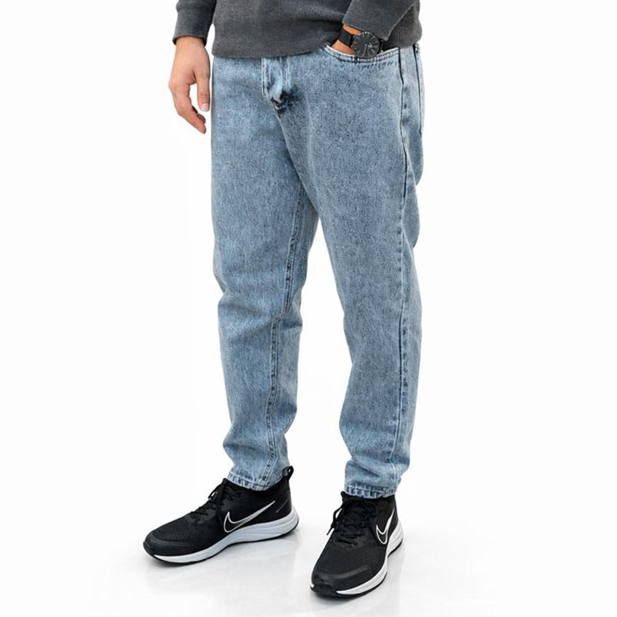 شلوار جین مام فیت مردانه مدل 61391