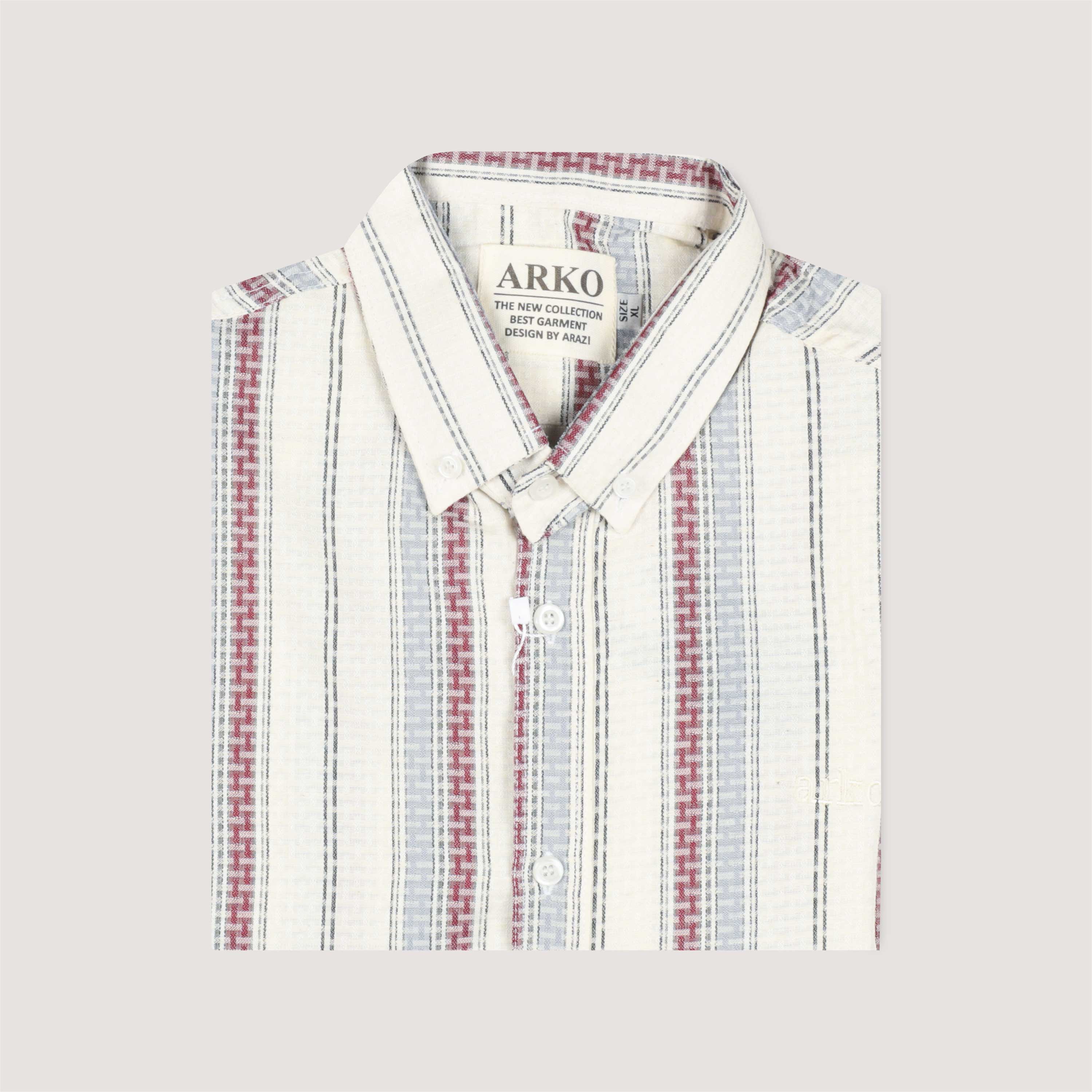پیراهن کنفی آستین کوتاه ARKO مدل 28111102