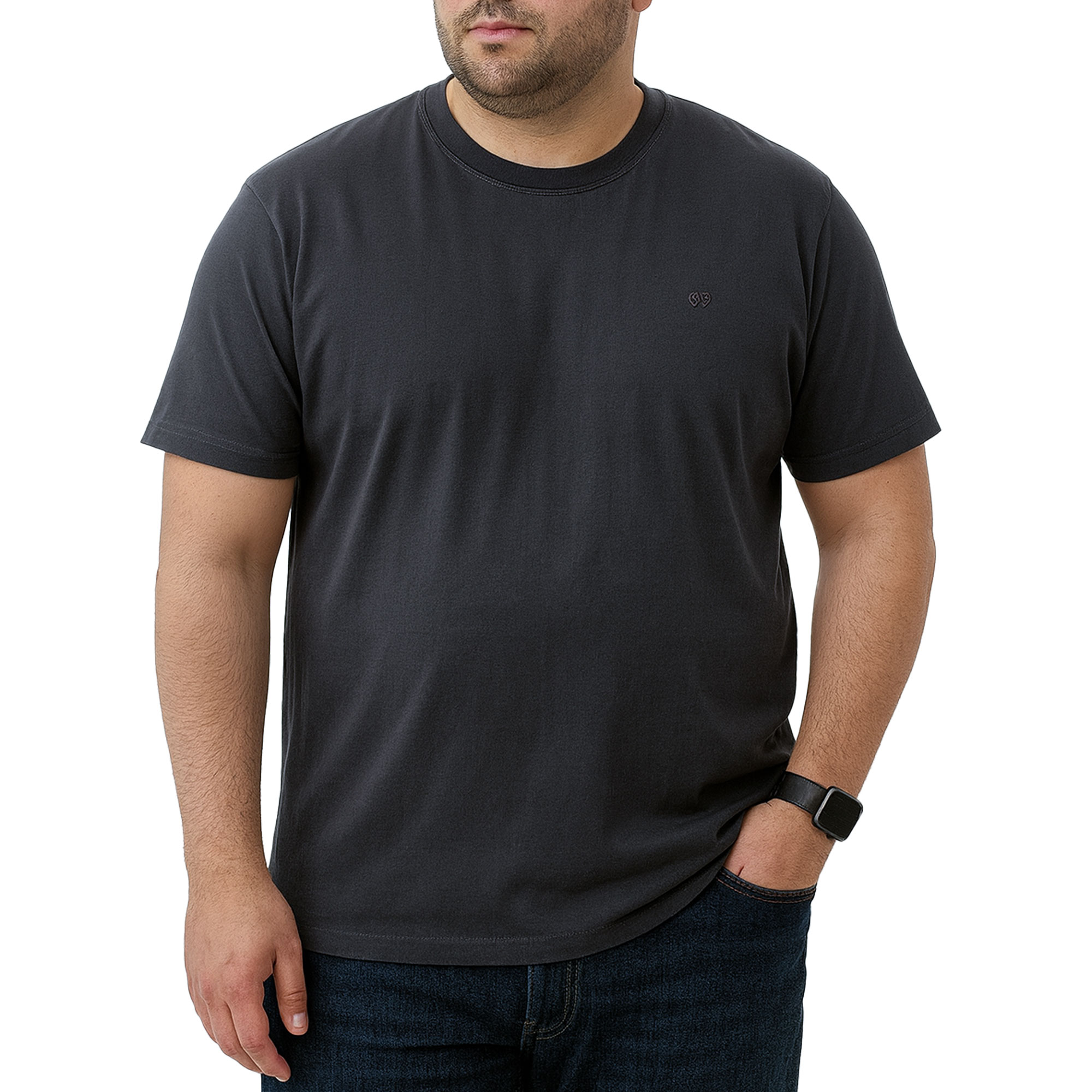 تیشرت آستین کوتاه سایز بزرگ مردانه تن کوک مدل 26518422