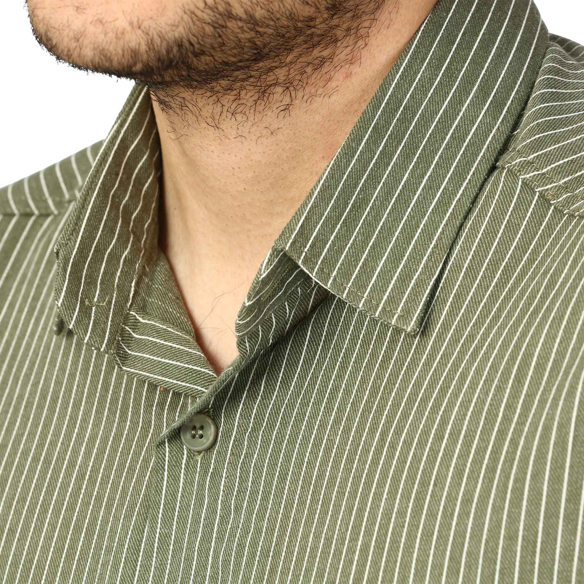 پیراهن آستین بلند راه راه مردانه مدل 620602