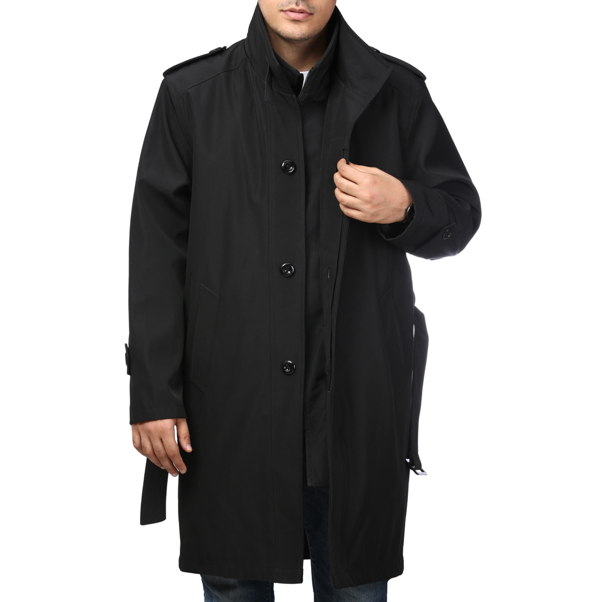 بارانی بلند جلیقه دار مردانه مدل 65761