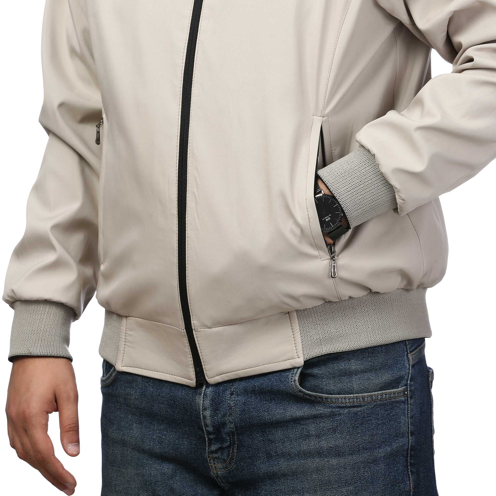 کاپشن دو رو شمعی مردانه مدل 603629