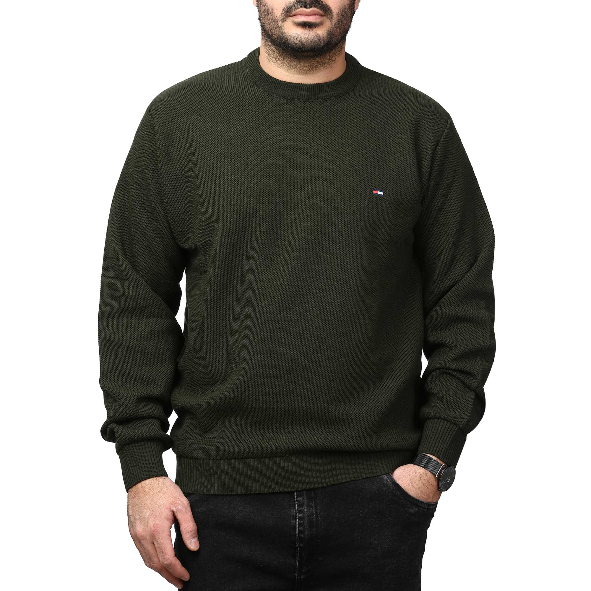 پلیور بافت فندقی مردانه مدل 6598510