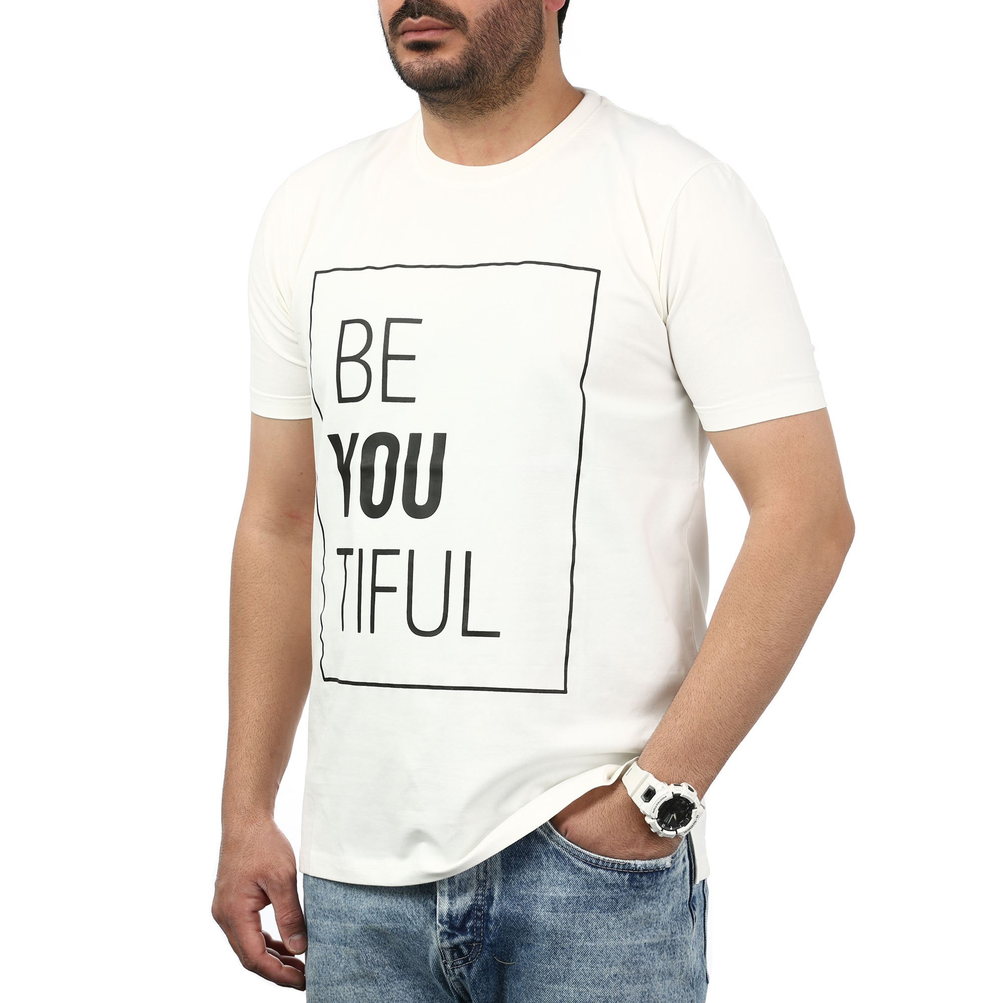 تیشرت آستین کوتاه چاپی مردانه سیزر مدل 155118149